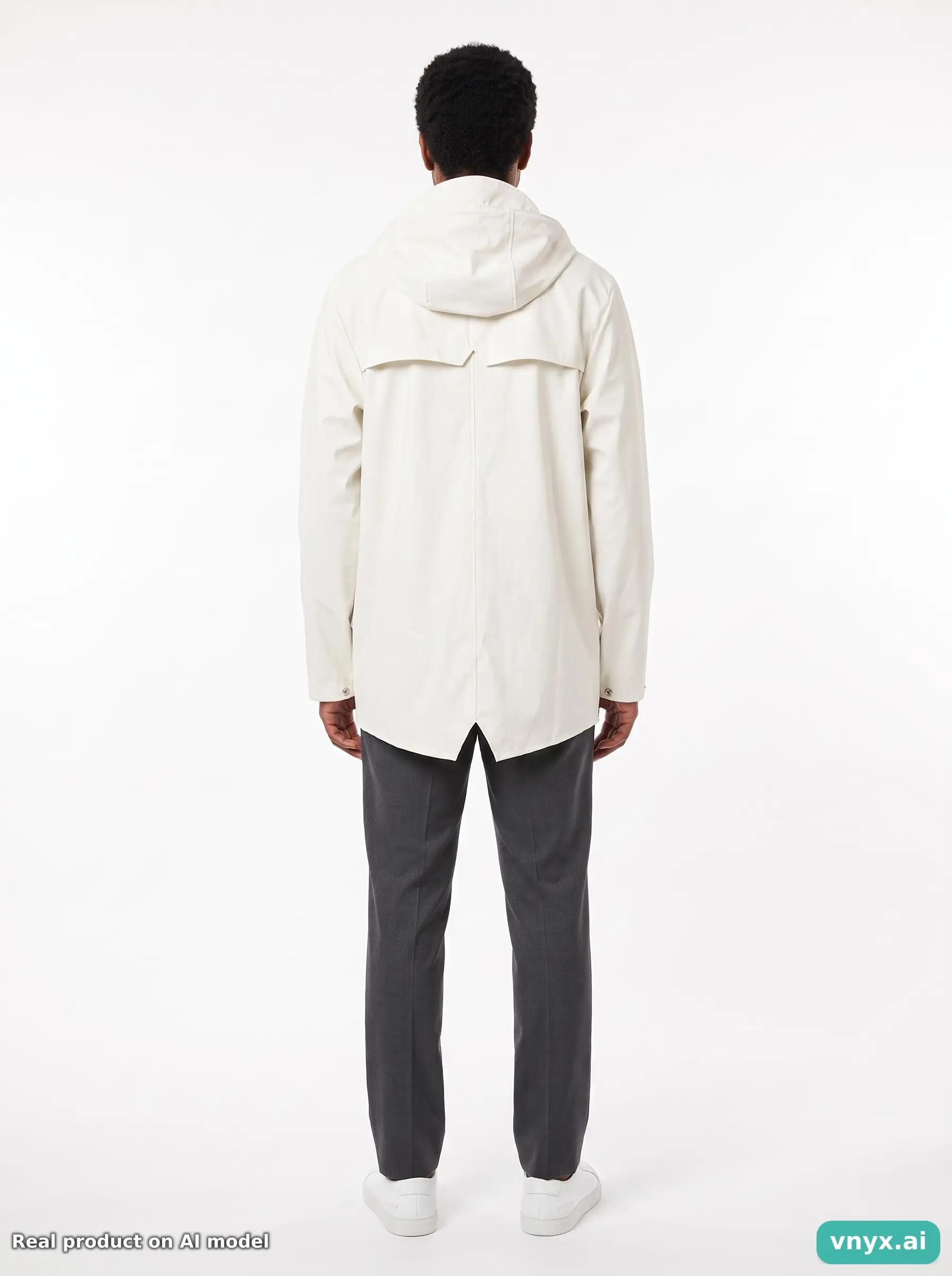 Second Life - RAINS White Outdoor Jacket Men S 4/5