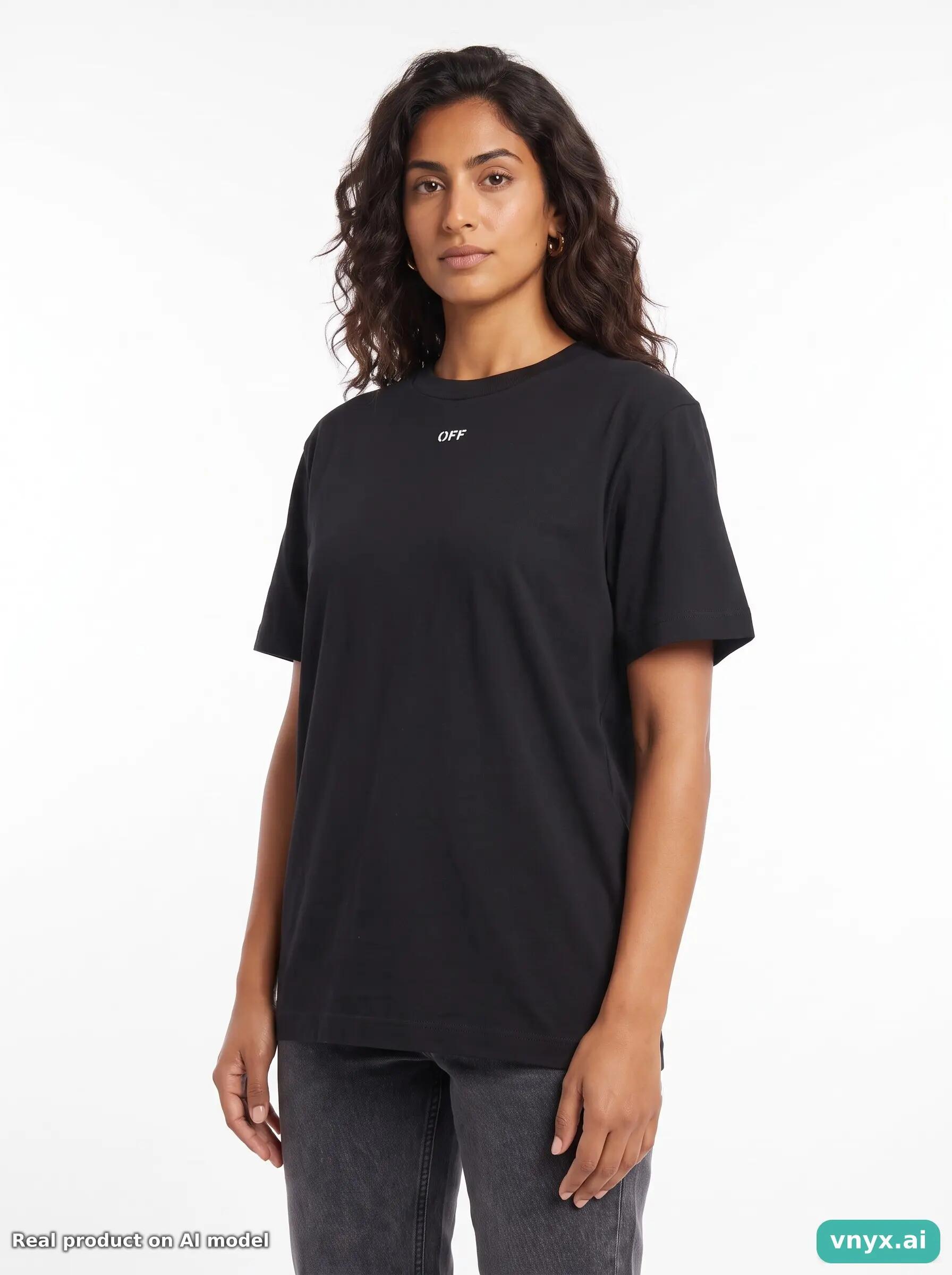 Second Life - Off-White T-Shirt in Black size W22 5/5