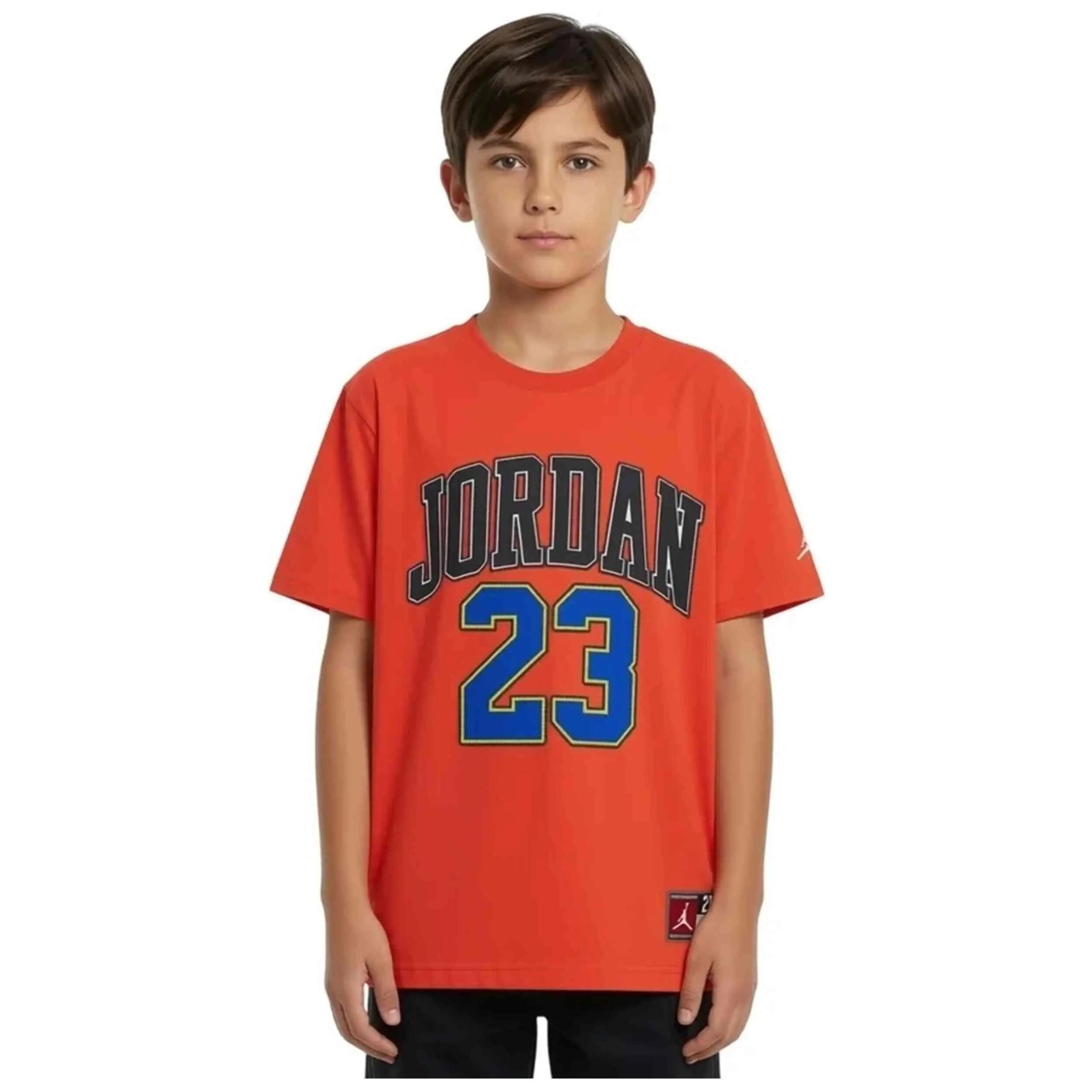 Camiseta de manga corta Jordan modelo 23 Practice Flight "Infr para niños unisex 3/4