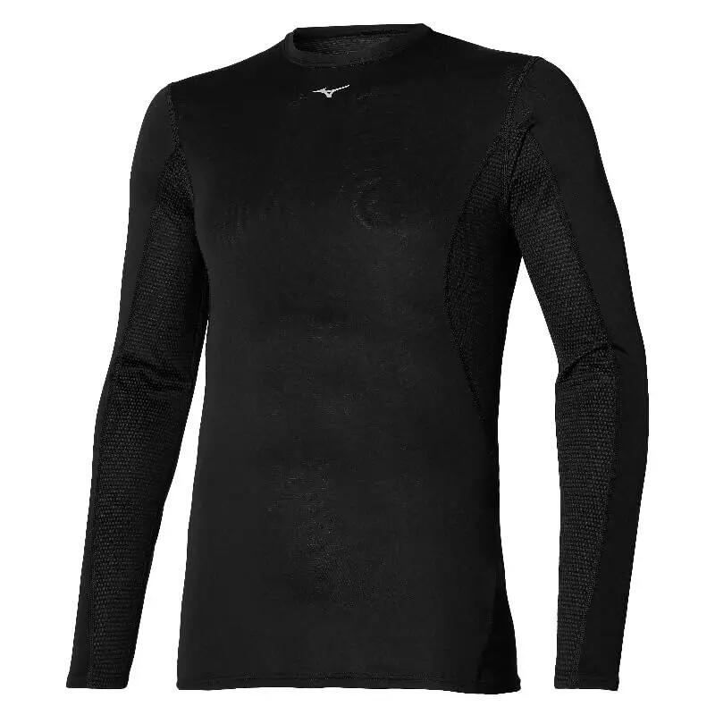 T-shirt de sport - Homme - Manches longues, col rond - Mid Weight Crew - Noir 1/2