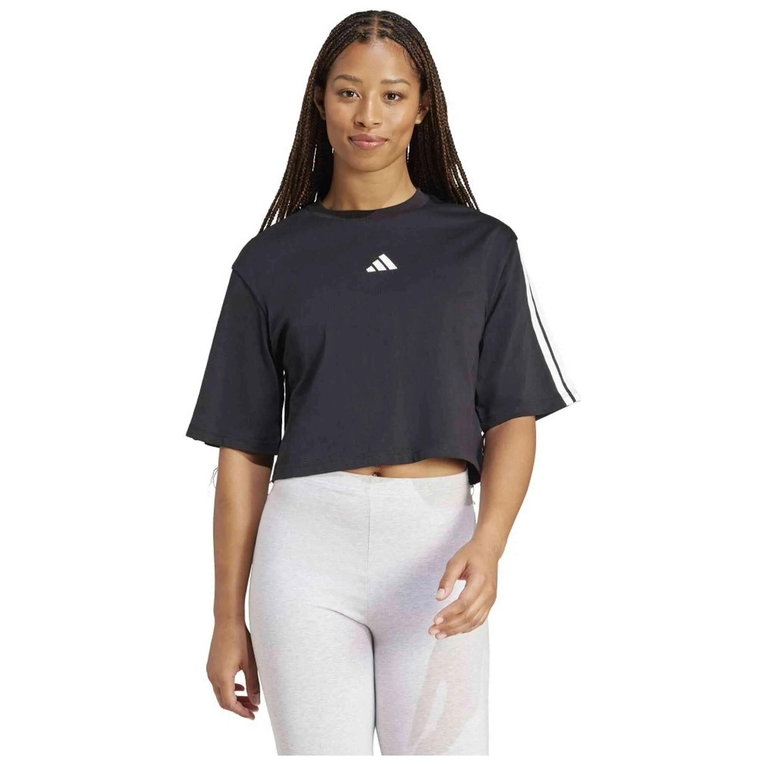 T-shirt Adidas modèle Essentials 3 Stripes pour femmes 3/5