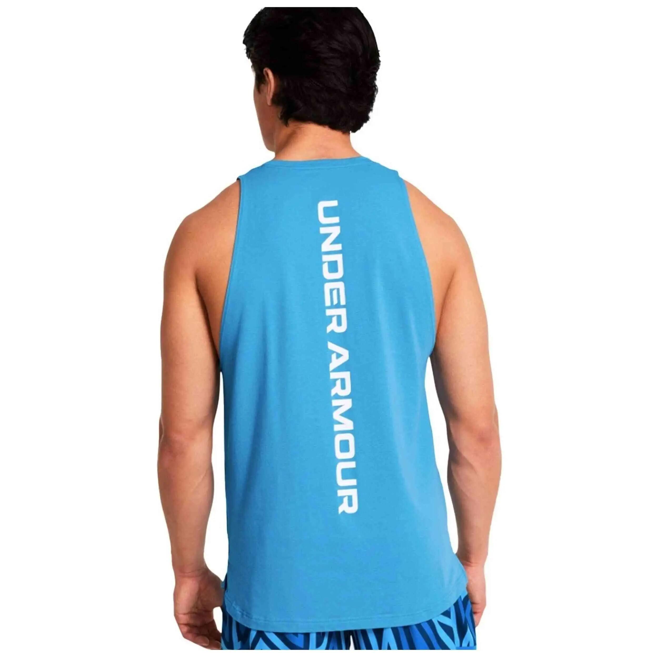 Debardeur Under Armour modèle UA Zone "Viral Blue" pour homme 4/4