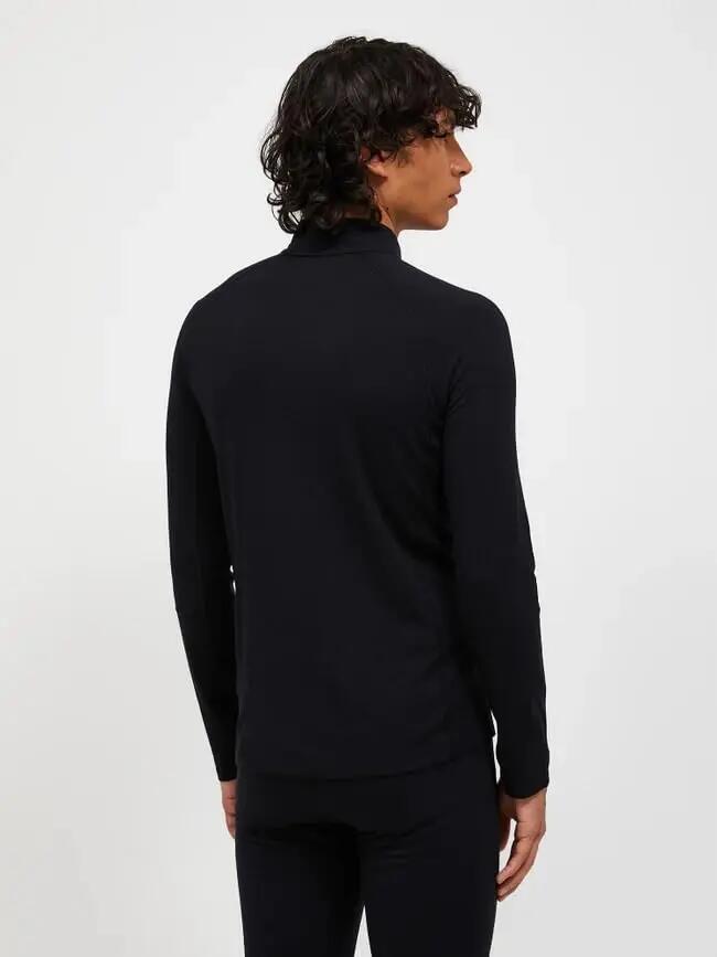 Maglia intima - Uomo - Mezza zip - Magic Half Zip - Nero 3/4