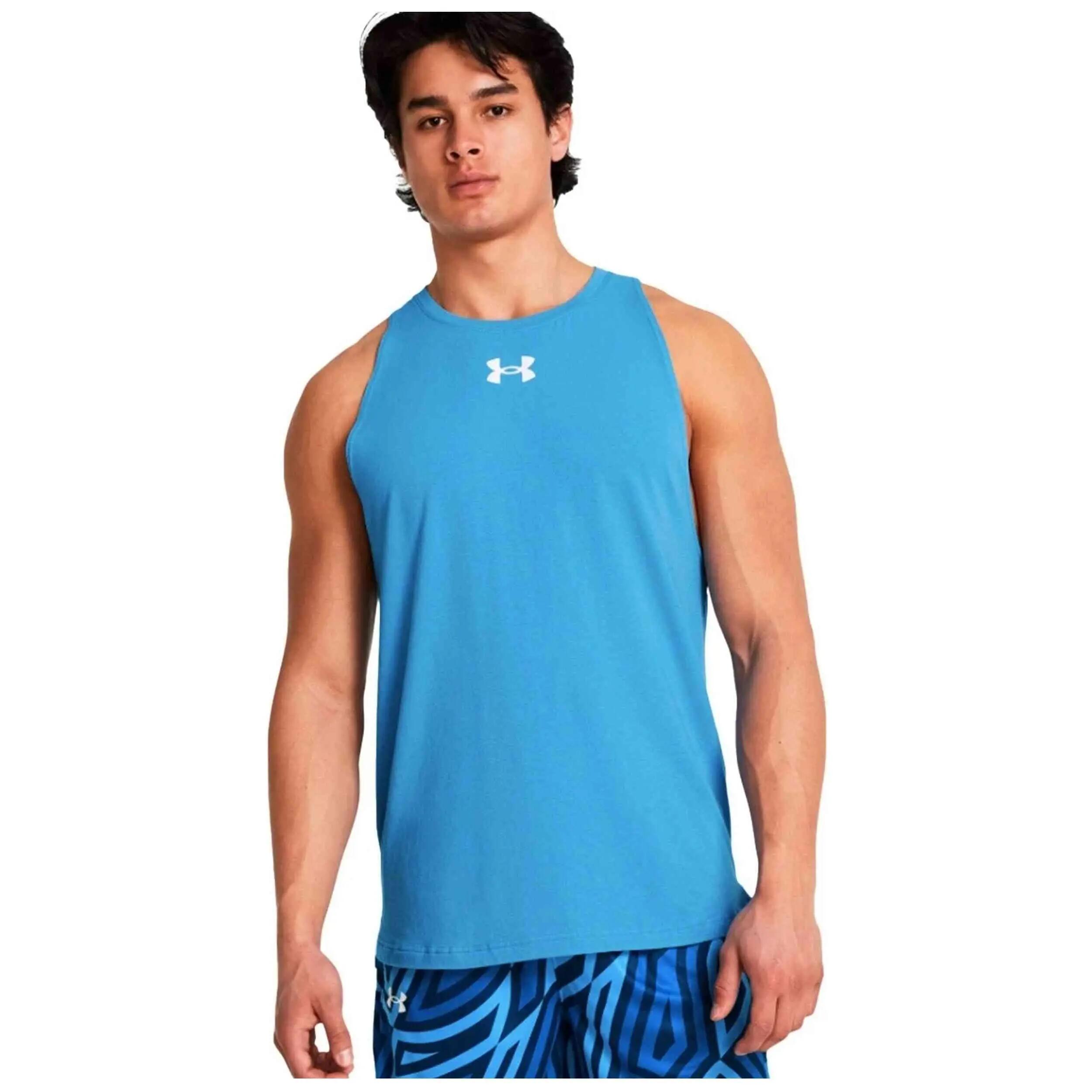 Debardeur Under Armour modèle UA Zone "Viral Blue" pour homme 3/4