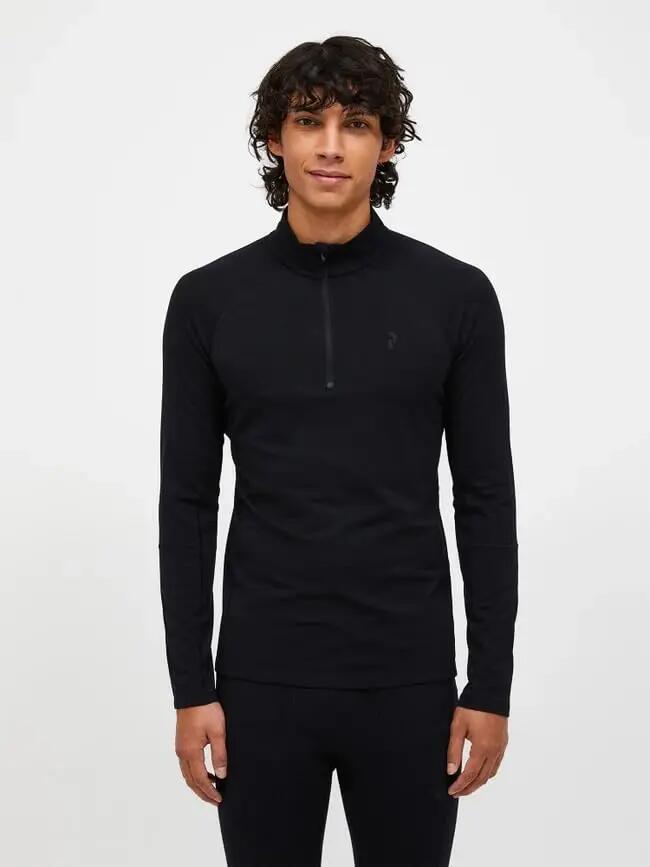 Maglia intima - Uomo - Mezza zip - Magic Half Zip - Nero 2/4