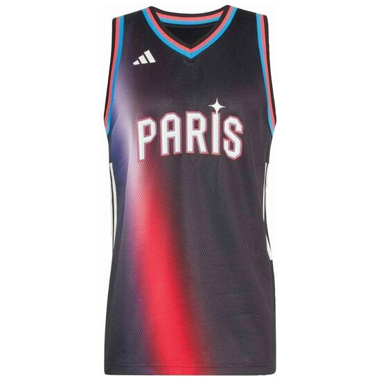 Maillot de basket Adidas modèle Paris Basketball Home pour unisexe