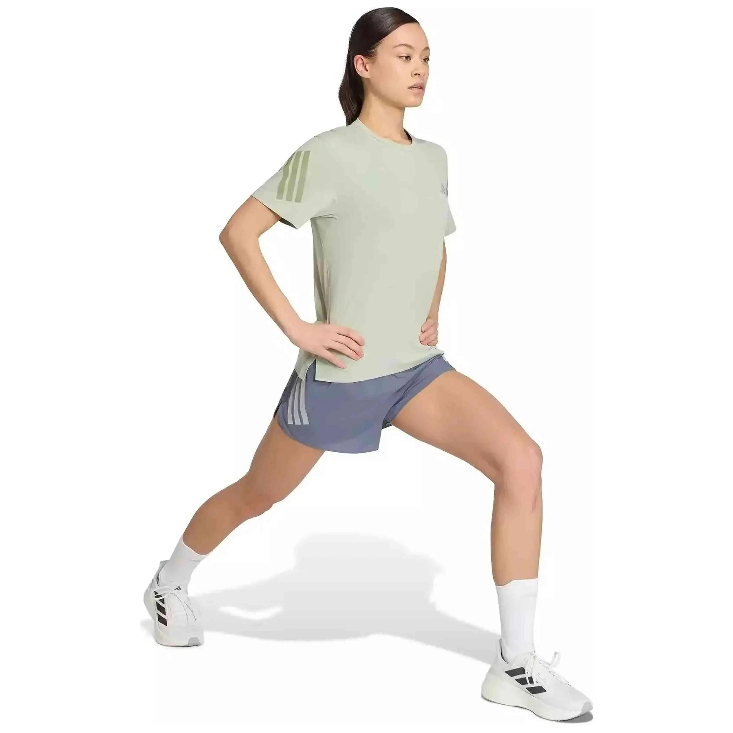 T-shirt Adidas modelo adi365 Climacool "halo green" para mulheres 3/4