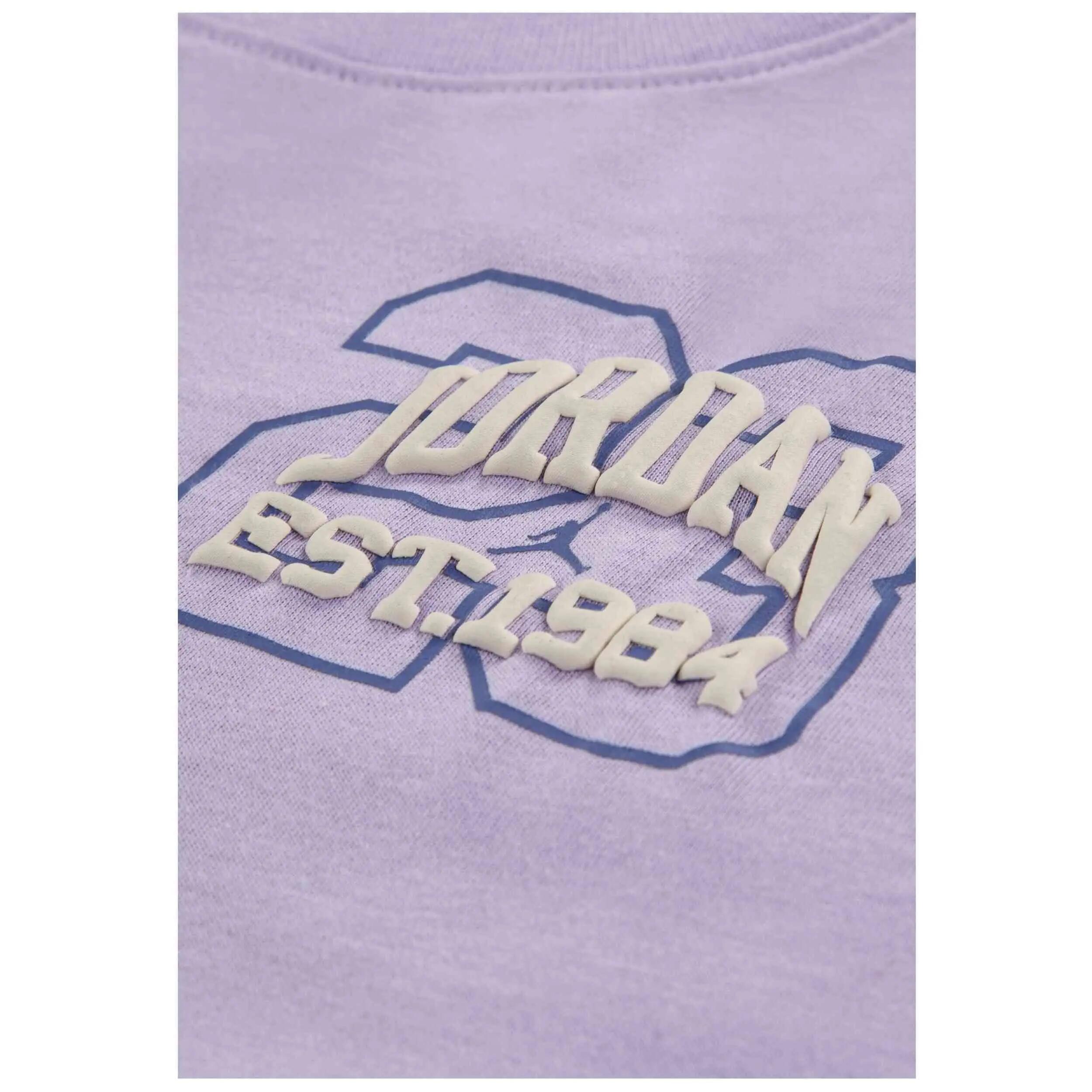Kurzarmshirt Jordan Modell Secret Garden Collegiate "Violet Mist" für mädchen 3/4