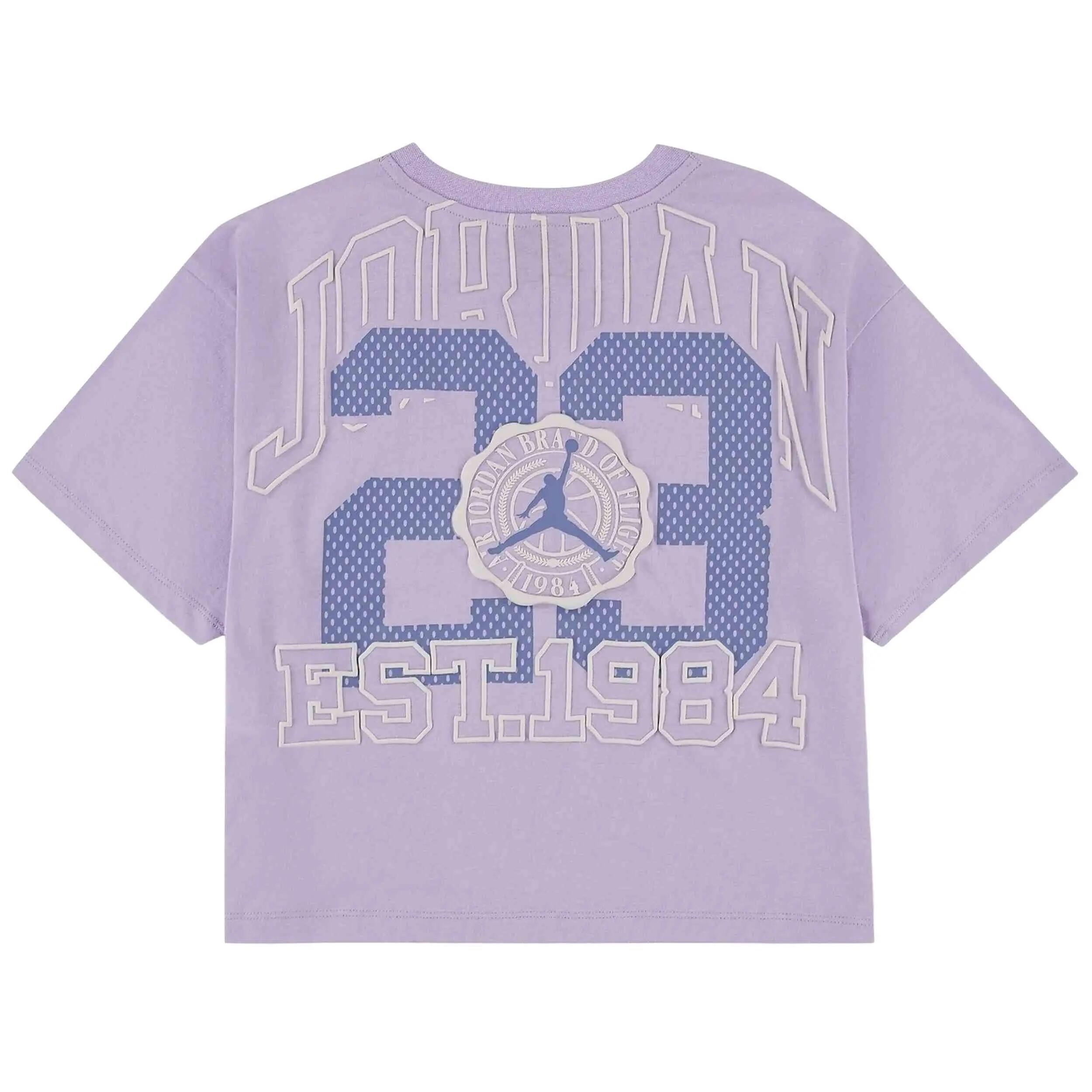 Kurzarmshirt Jordan Modell Secret Garden Collegiate "Violet Mist" für mädchen 2/4