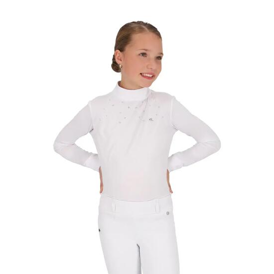 Polo de concours manches longues enfant QHP Amilara