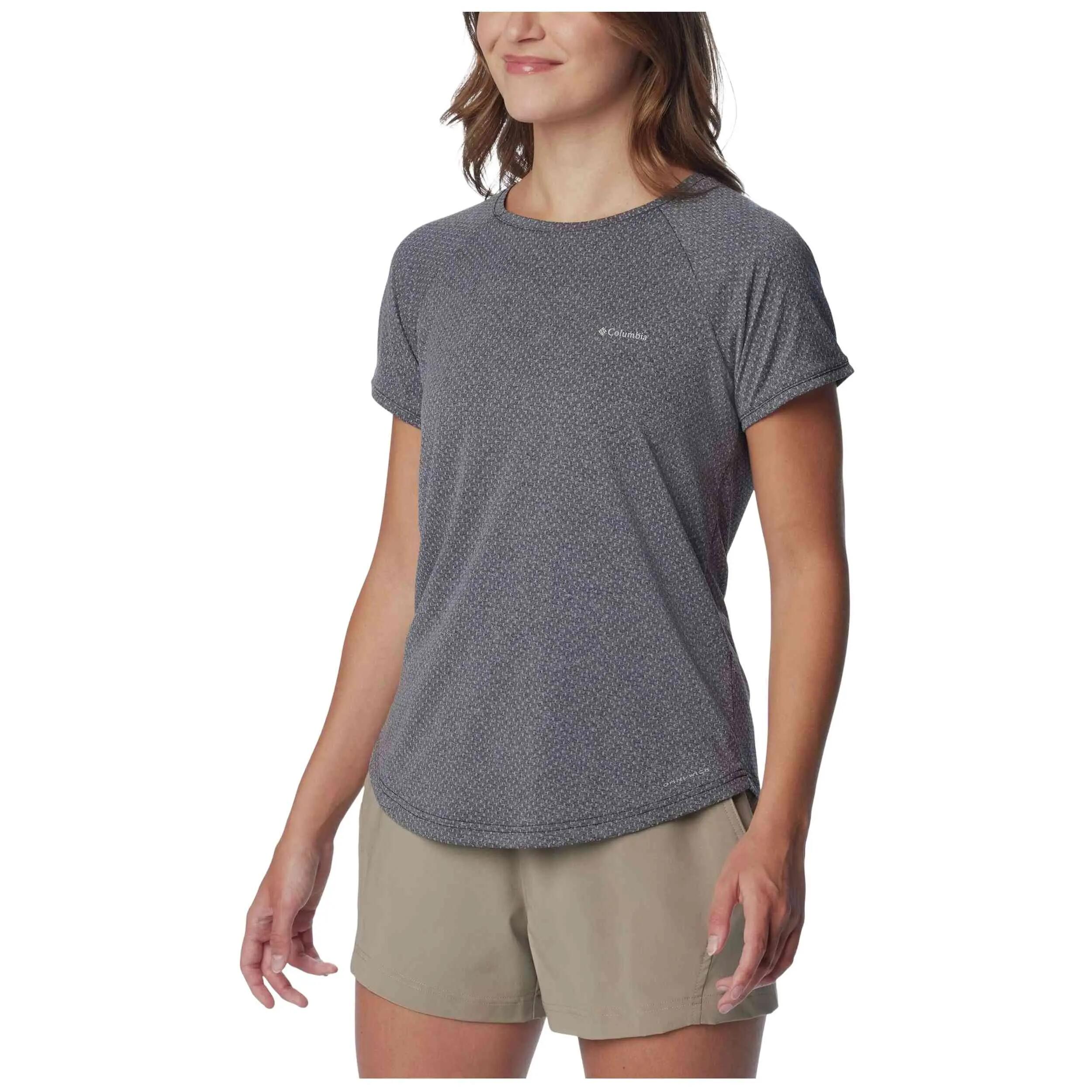 Camicia Columbia modello Camiseta Columbia Bogata Bay manga corta gris per donne 4/5