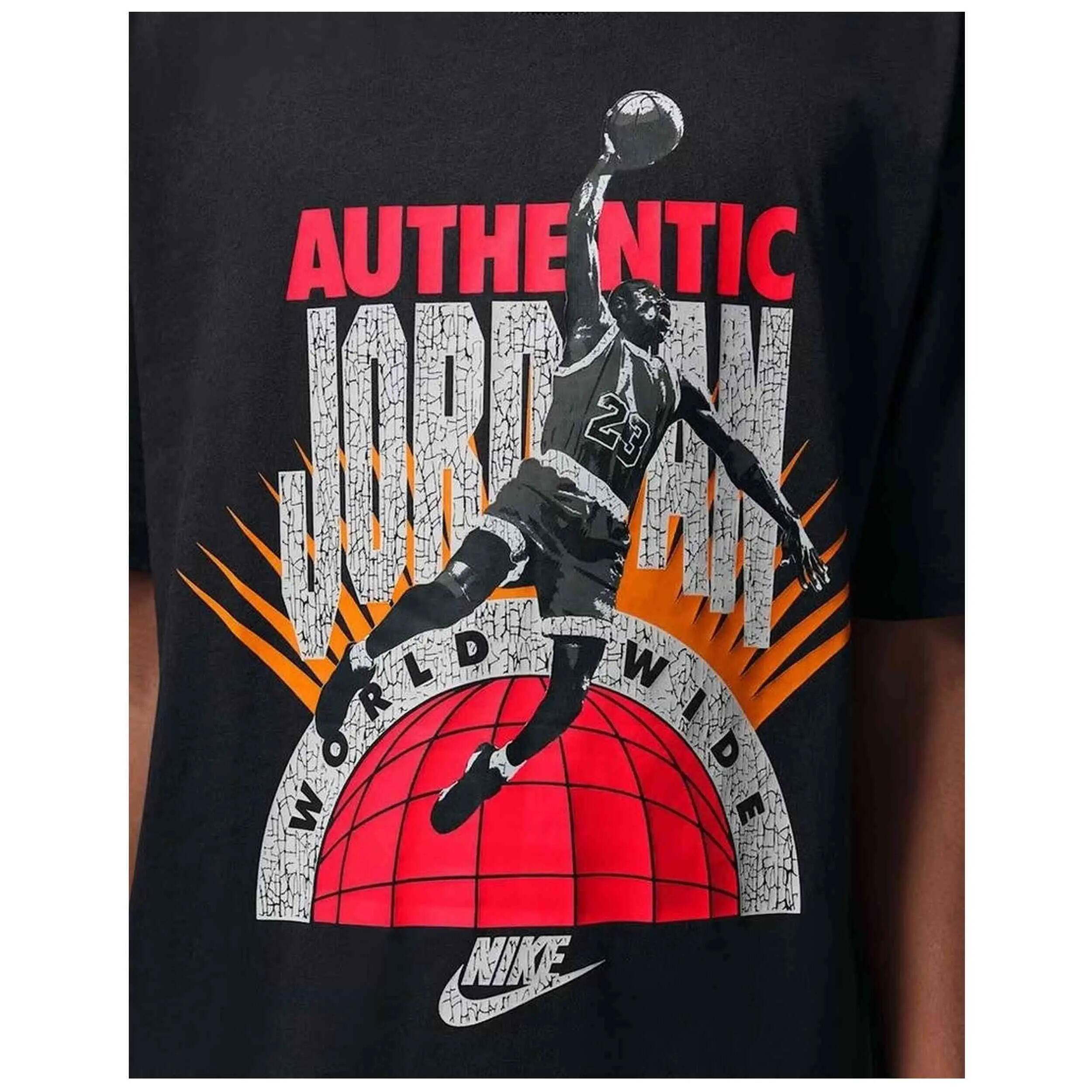 Camiseta de manga corta Jordan modelo Authentic "Off Noir" para niños unisex 4/5
