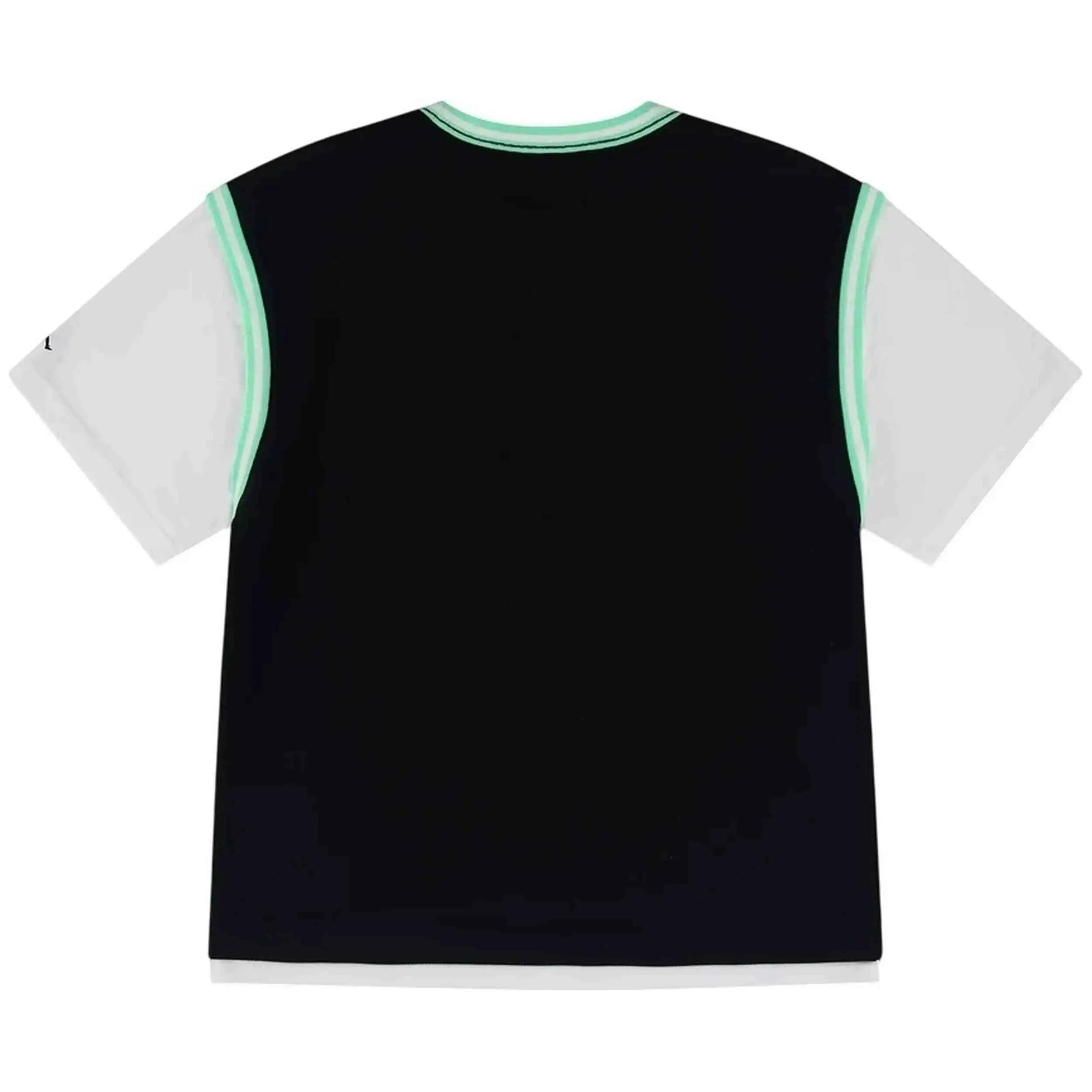 Maglia a maniche corte Jordan modello Dinasty "Negro/Blanco" per unisex ragazzi 2/5