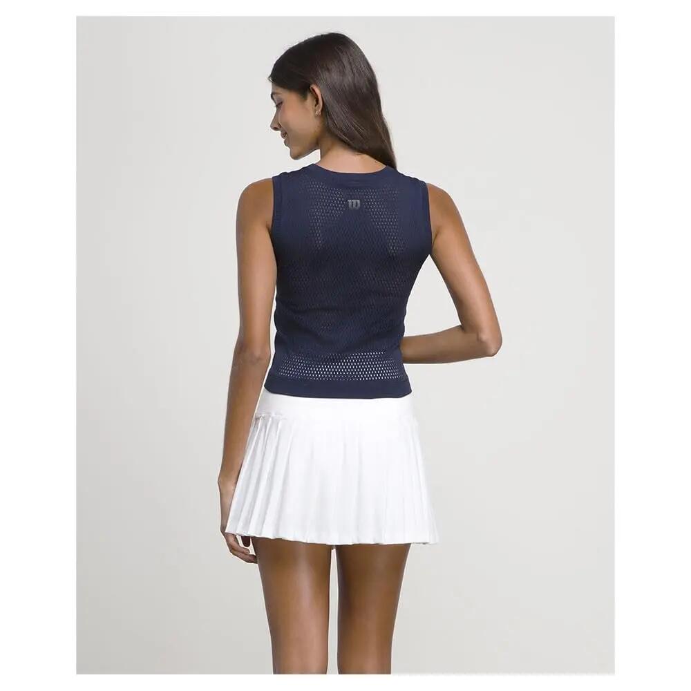 Damen - Sportswear - Tanktop - nahtlos, atmungsaktiv - Pro Seamless - Dunkelblau 3/4