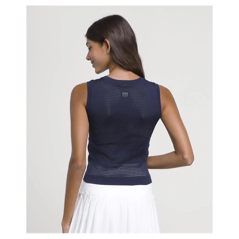 Damen - Sportswear - Tanktop - nahtlos, atmungsaktiv - Pro Seamless - Dunkelblau 2/4