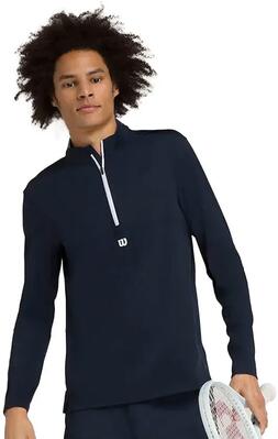 Sweatshirt - sport - heren - nike - halve rits - blauw