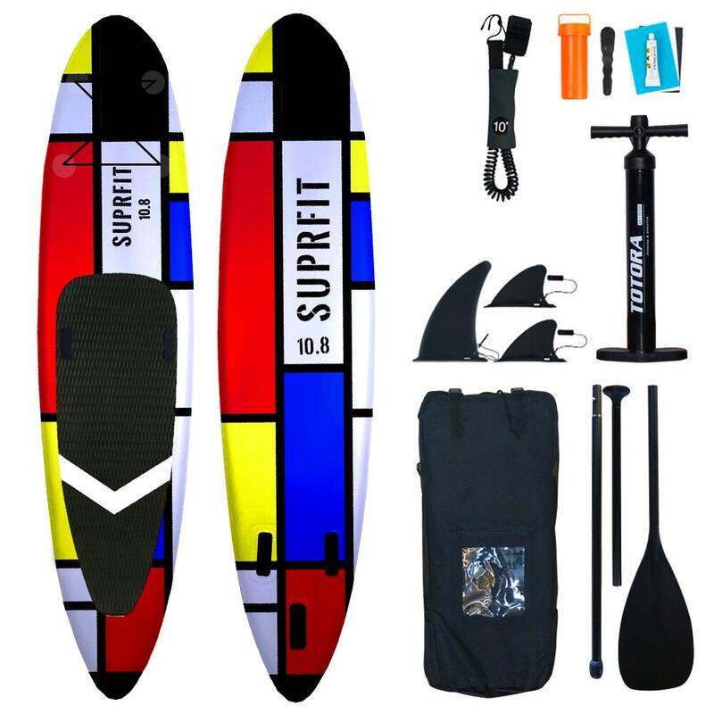 Suprfit Stand Up Paddle Board como tabla de SUP inflable Set Nalu MultiColor