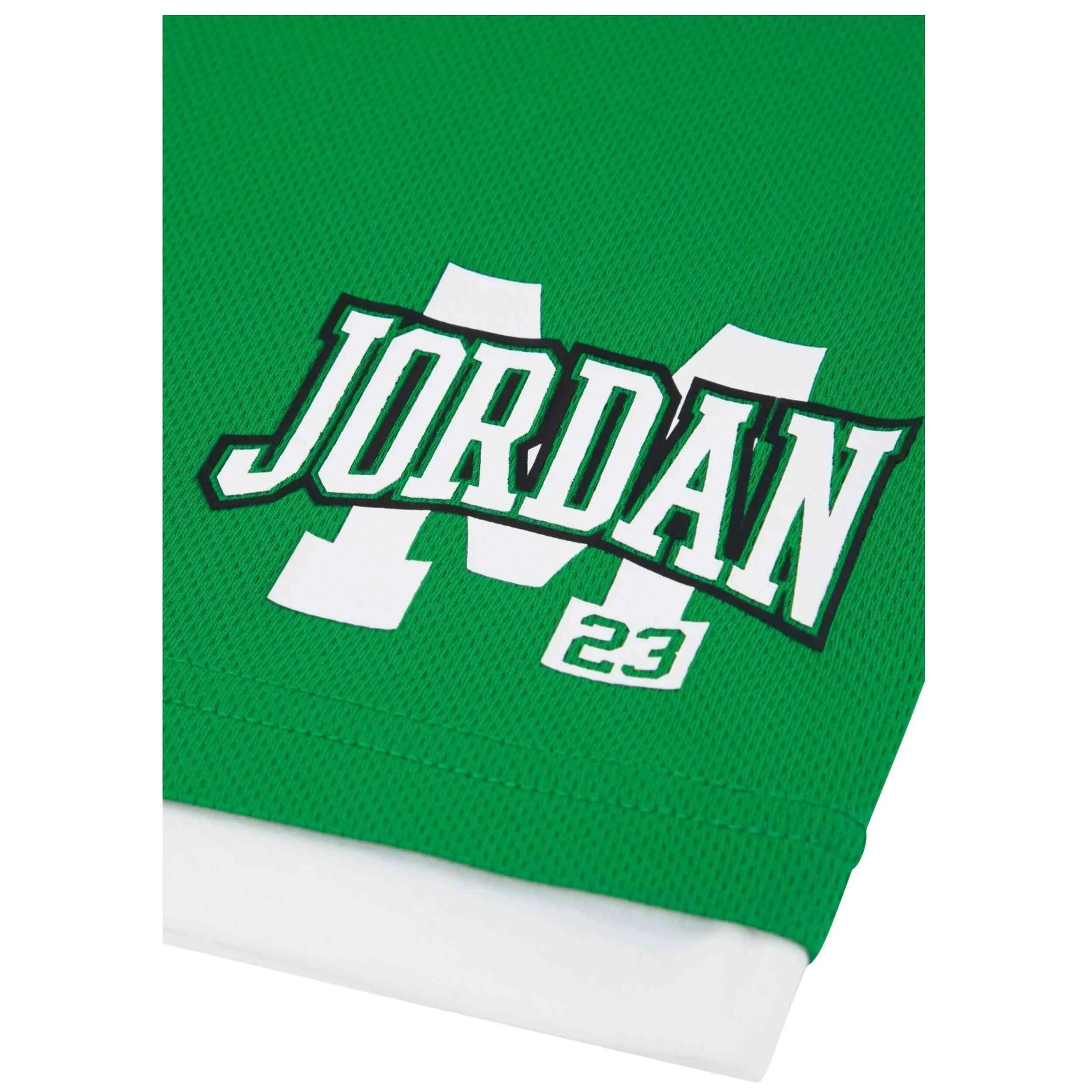 Camiseta de manga corta Jordan modelo Dinasty "Lucky Green" para niños unisex 4/4