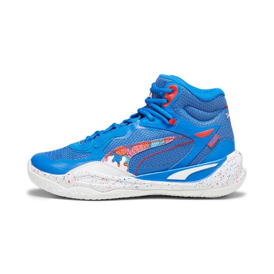 PUMA - Chaussures basket - Playmaker Pro Mid Dylan - Bleu/rouge
