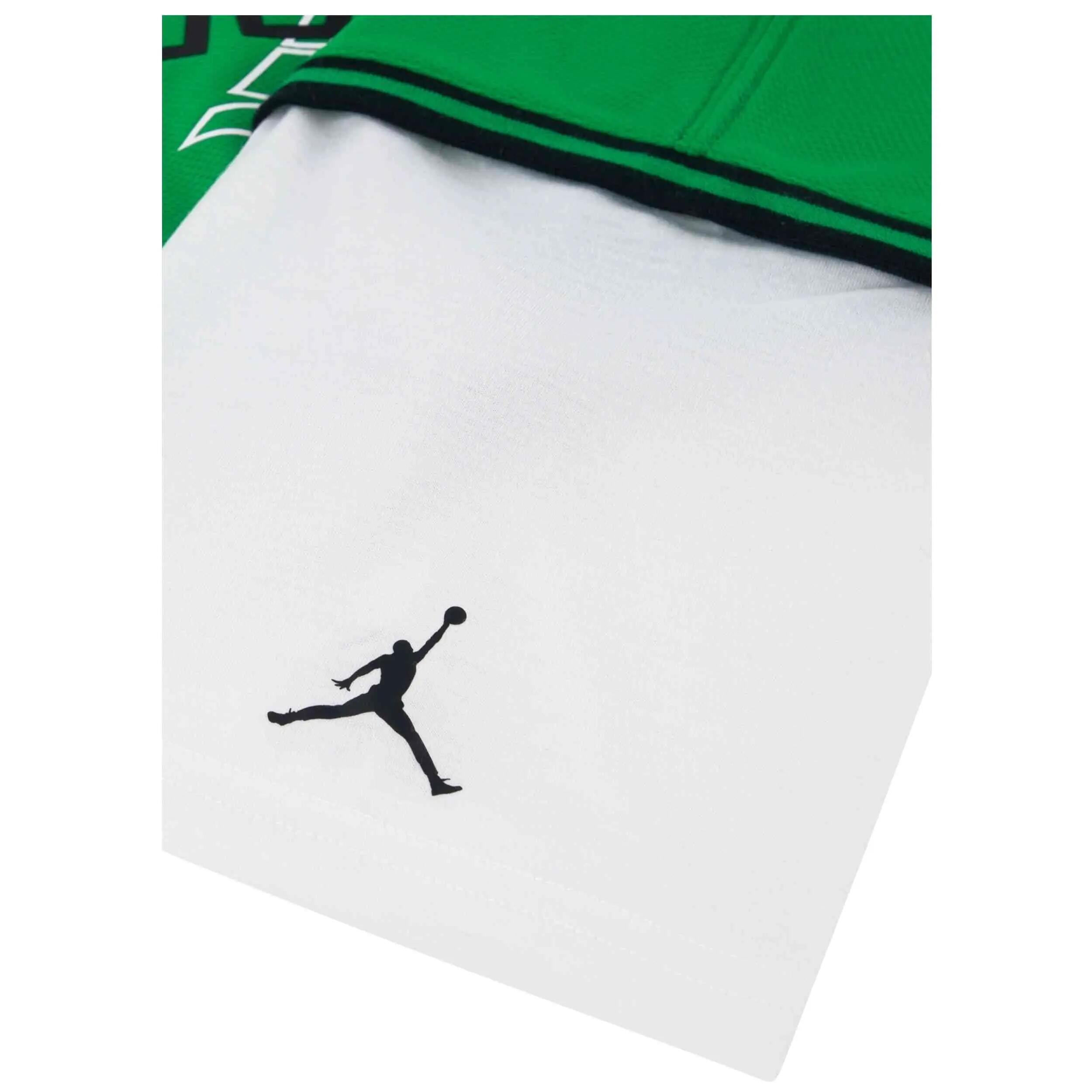 Camiseta de manga corta Jordan modelo Dinasty "Lucky Green" para niños unisex 3/4