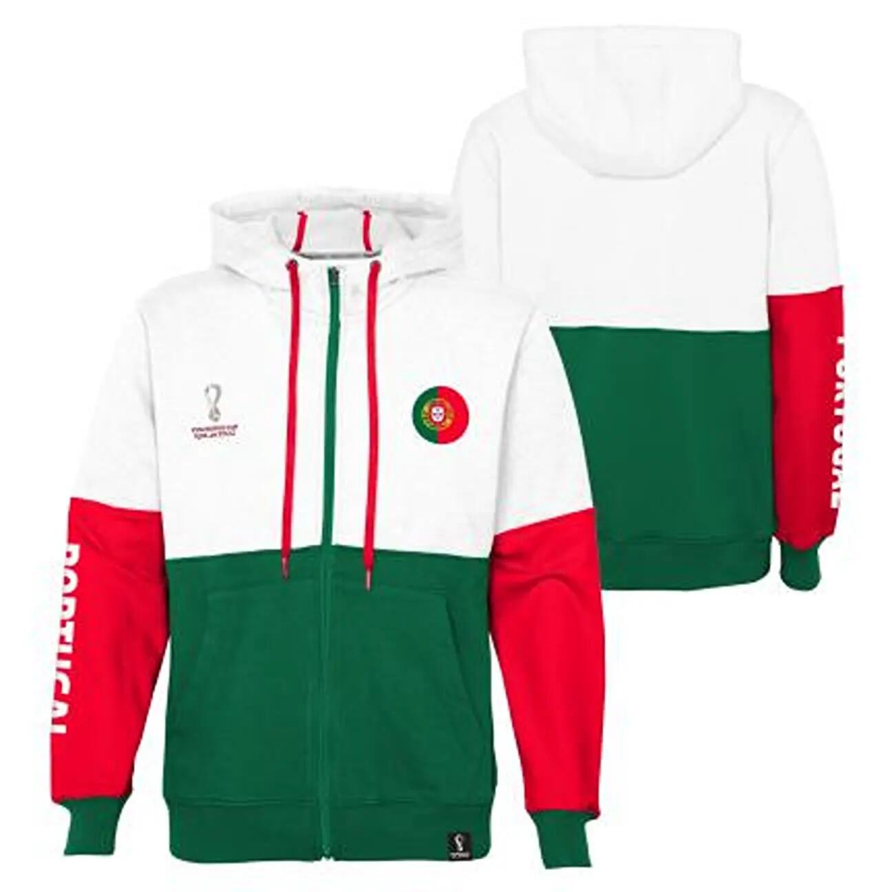 OUTERSTUFF Fifa Country Contrast Junior, Portugalia, alb, hanorac 3/3