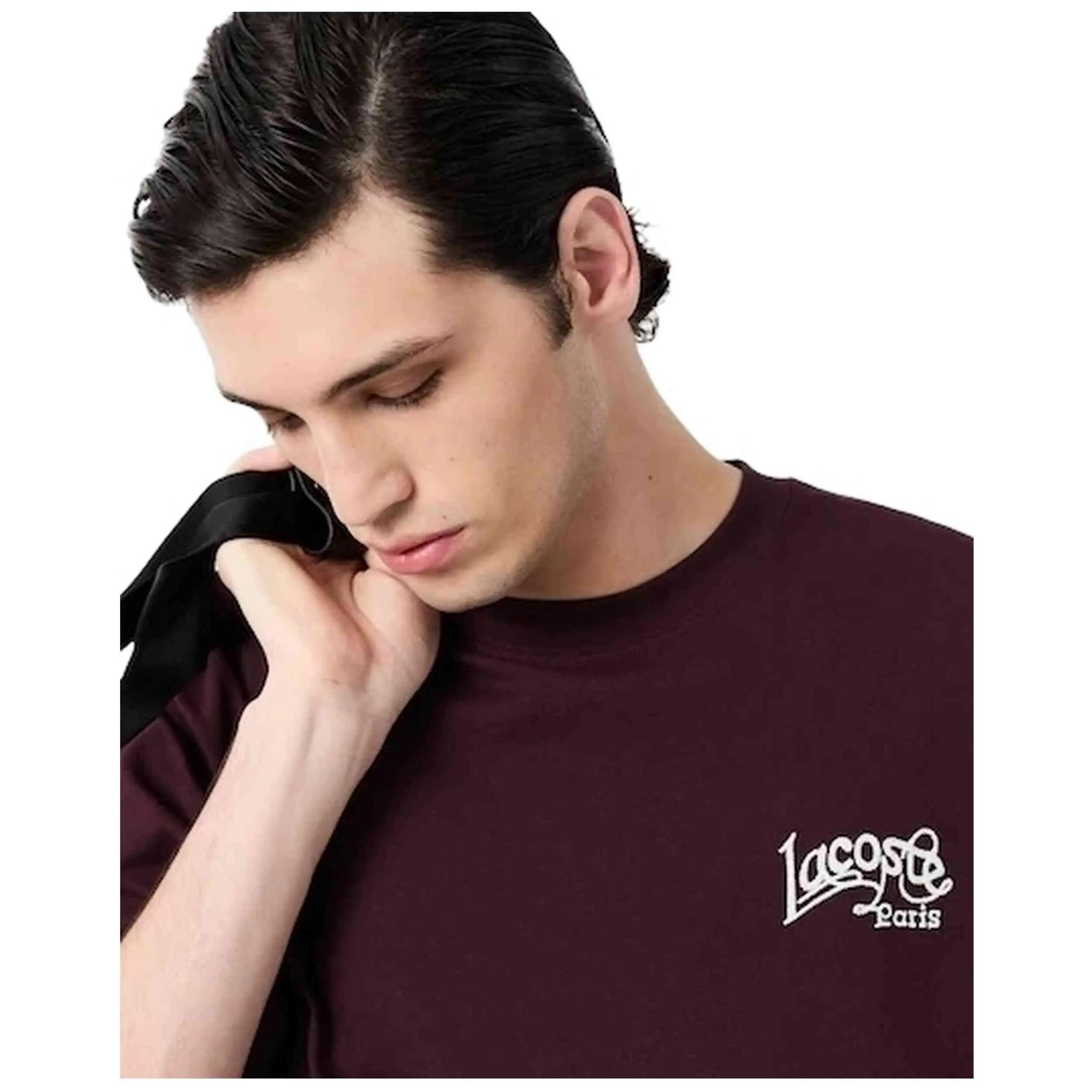 Maglia a maniche corte Lacoste modello TH9985-00-3KE per uomini 3/5