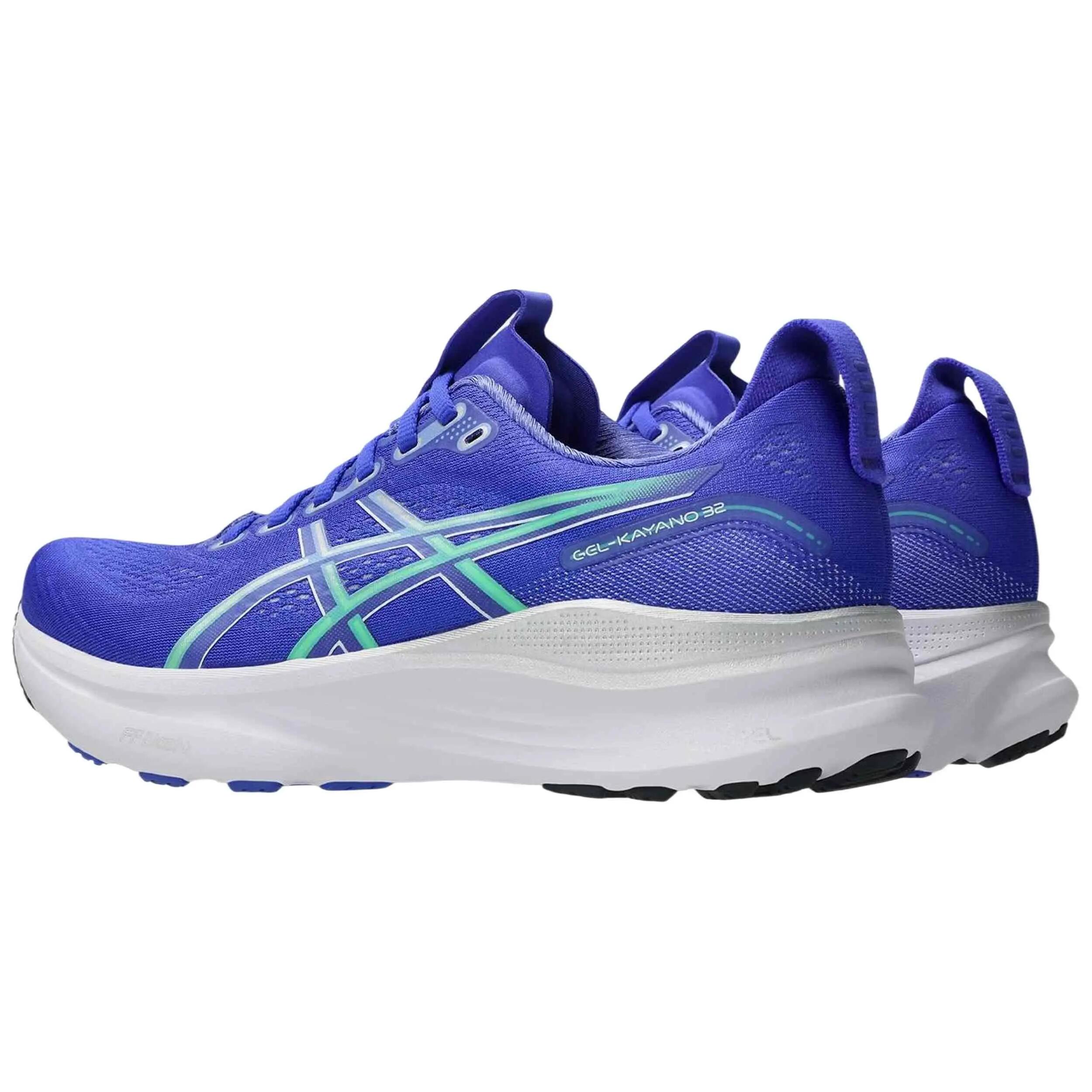Scarpe da running Asics modello GEL-Kayano 32 "Blue/Green" per uomini 4/5