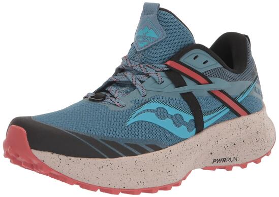 Trailschoenen - Dames - Ride 15 TR - Demping en grip - Blauw/zwart/rood
