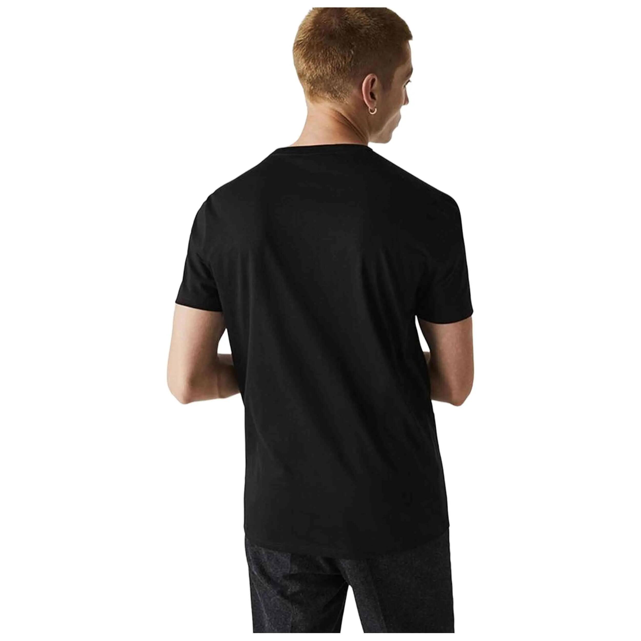 T-shirt Lacoste model Camiseta Lacoste Regular Fit manga corta negro for man 5/5