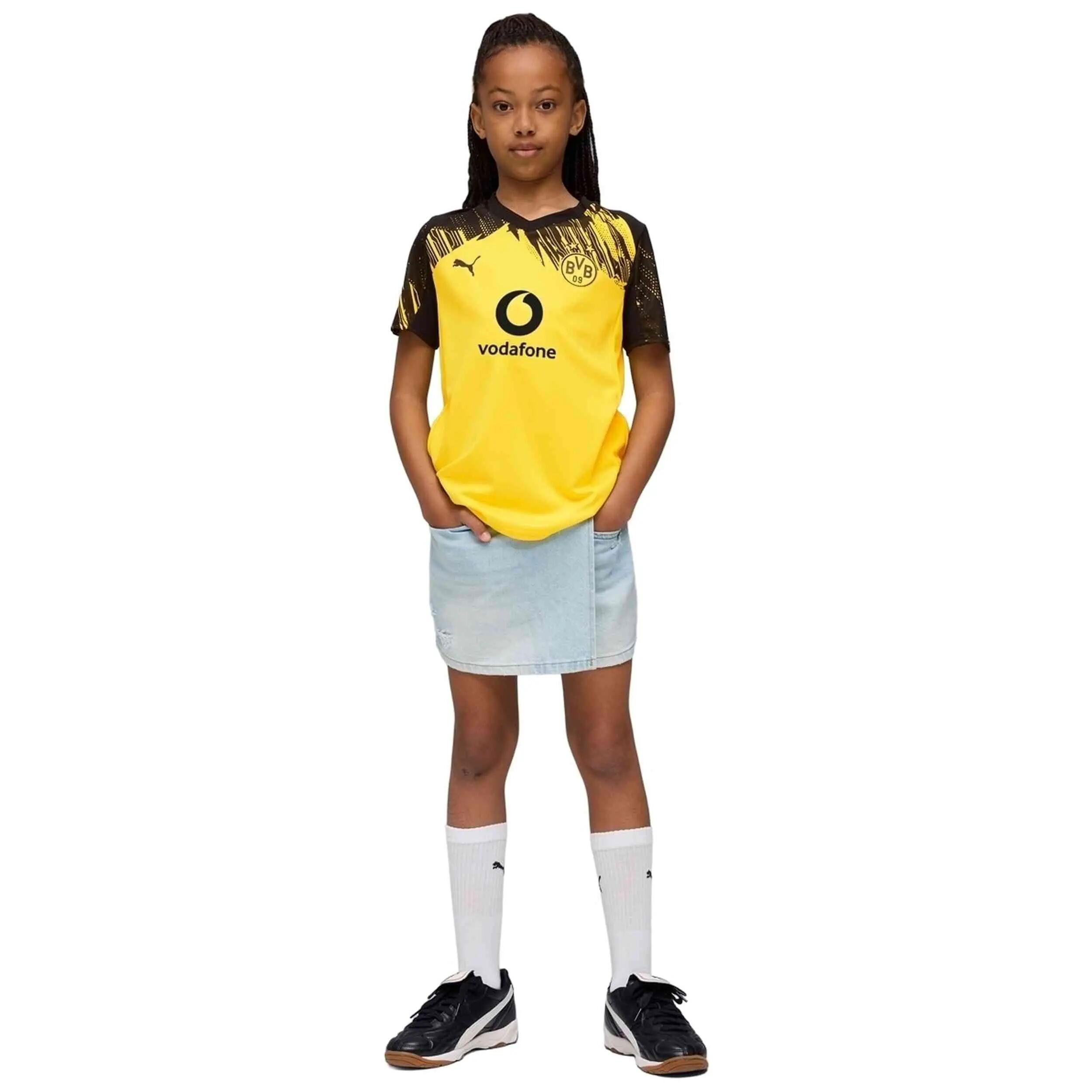 T-shirt junior PUMA BVB Borussia Dortmund Réplica Domicile Jaune 5/5