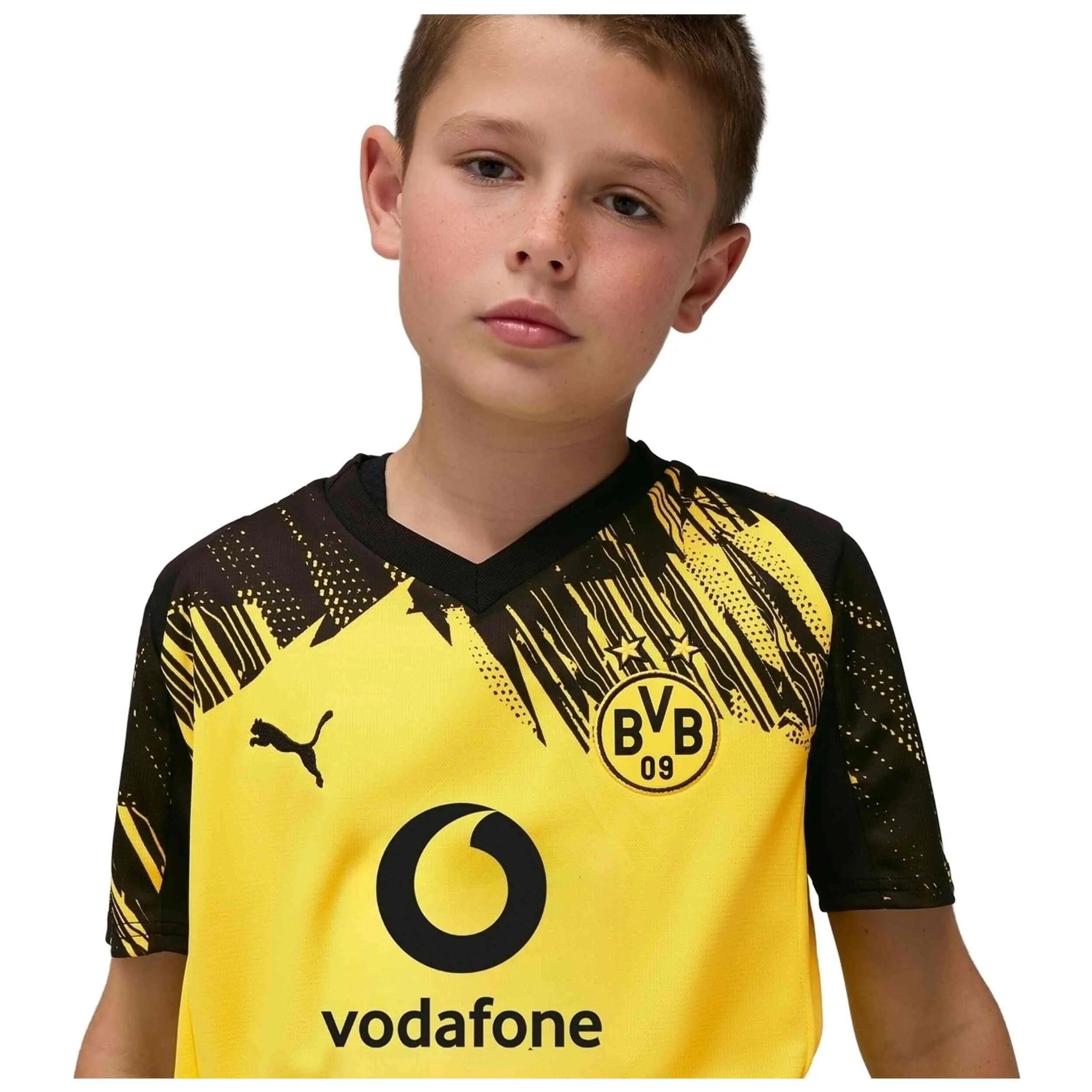 T-shirt junior PUMA BVB Borussia Dortmund Réplica Domicile Jaune 4/5