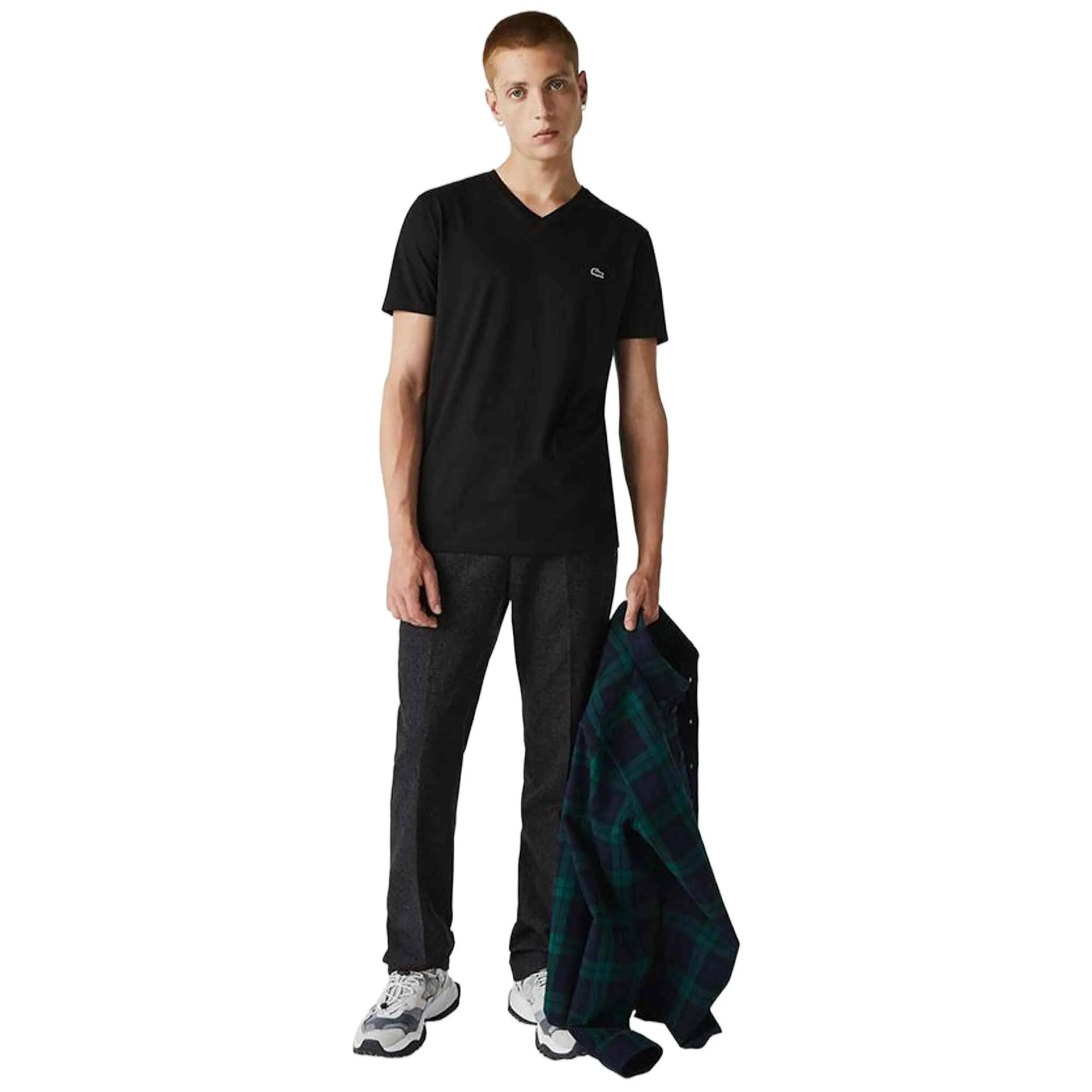 T-shirt Lacoste model Camiseta Lacoste Regular Fit manga corta negro for man 3/5