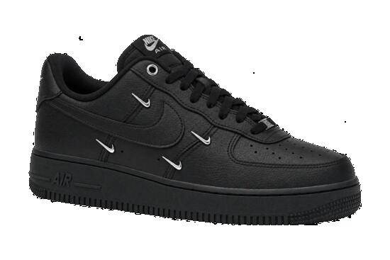 Femme - Baskets - Cuir - Nike Air Force 1 '07 LX - Noir