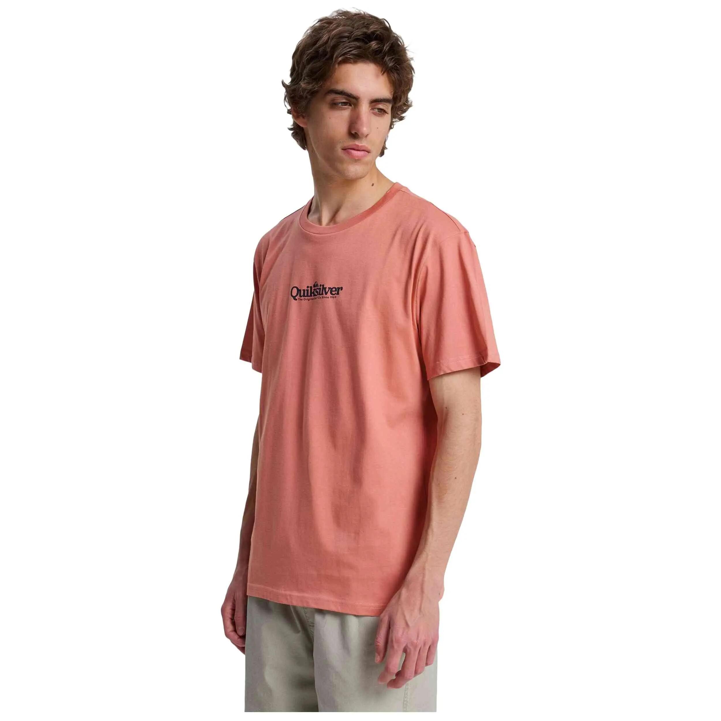 T-shirt Quiksilver modèle Fineline "salmon" pour homme 4/4