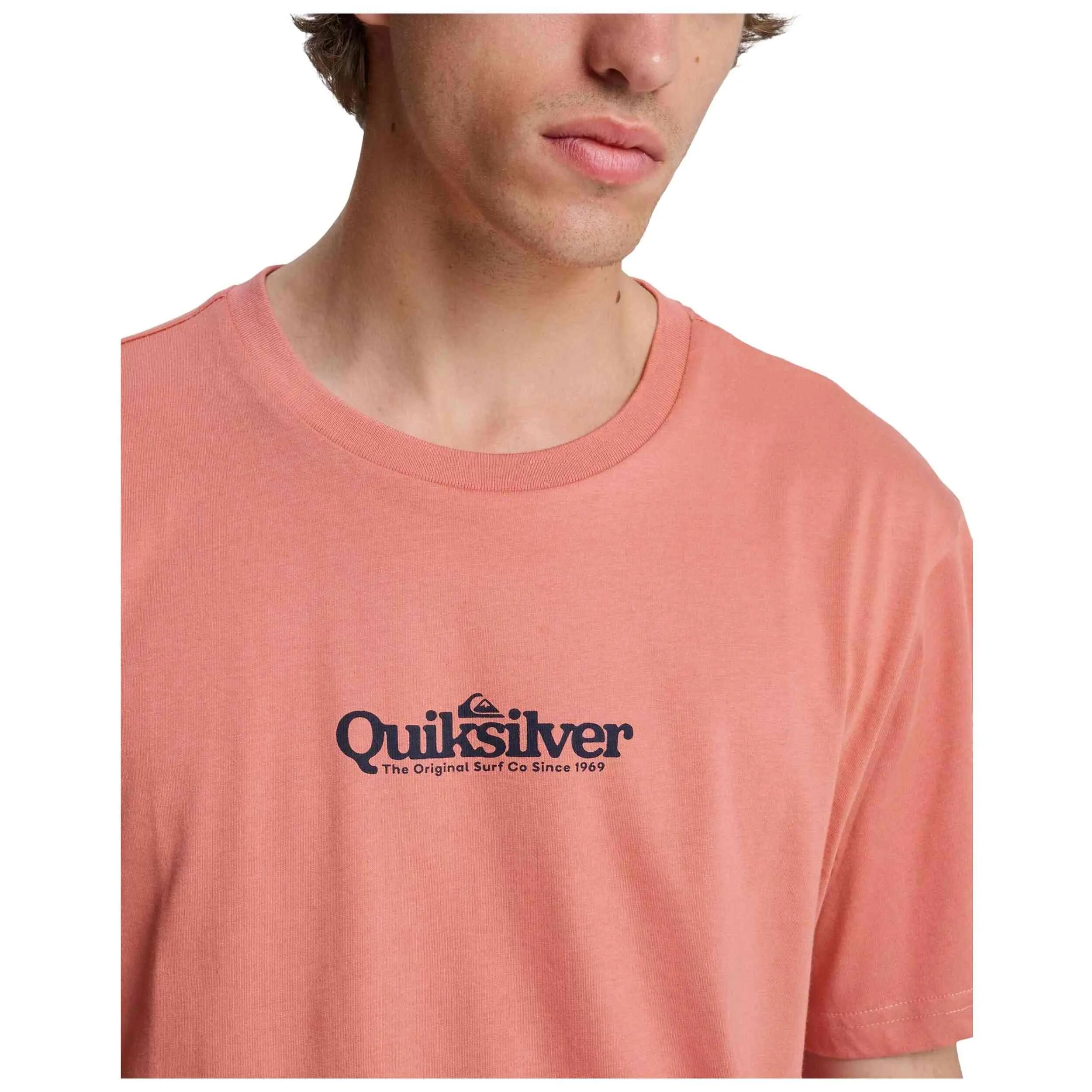 T-shirt Quiksilver modèle Fineline "salmon" pour homme 2/4