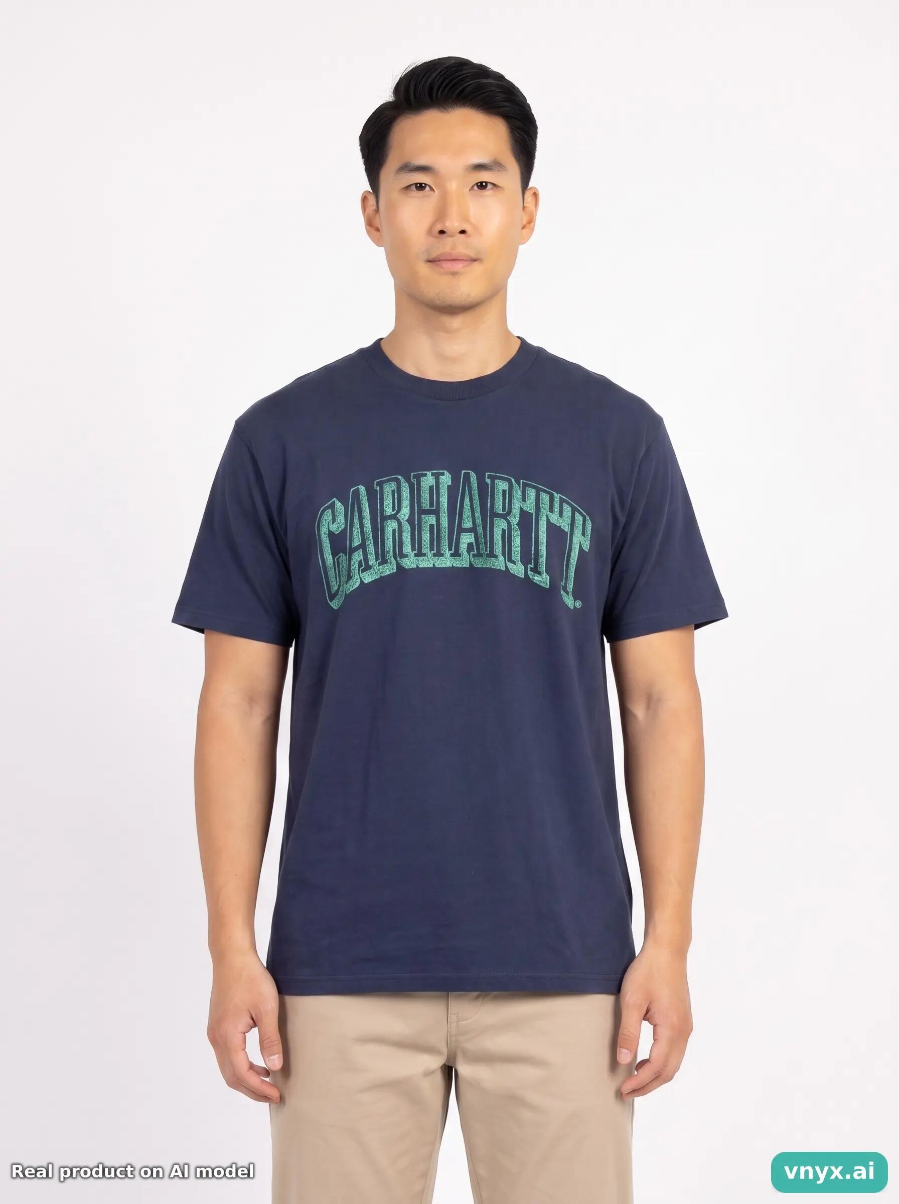 Second Life - Carhartt Navy T-Shirt Men M 5/5