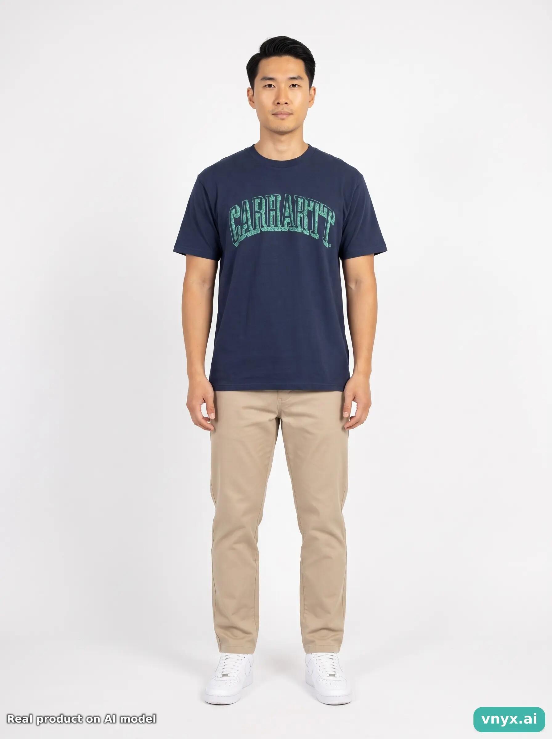 Second Life - Carhartt Navy T-Shirt Men M 3/5