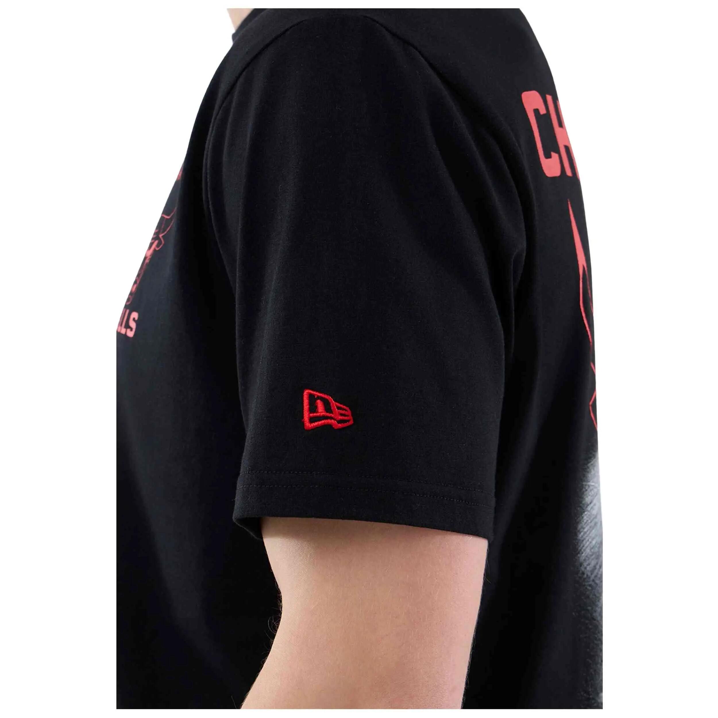 Camiseta de manga corta New Era modelo Chicago Bulls NBA Court Graph para unisex 5/5