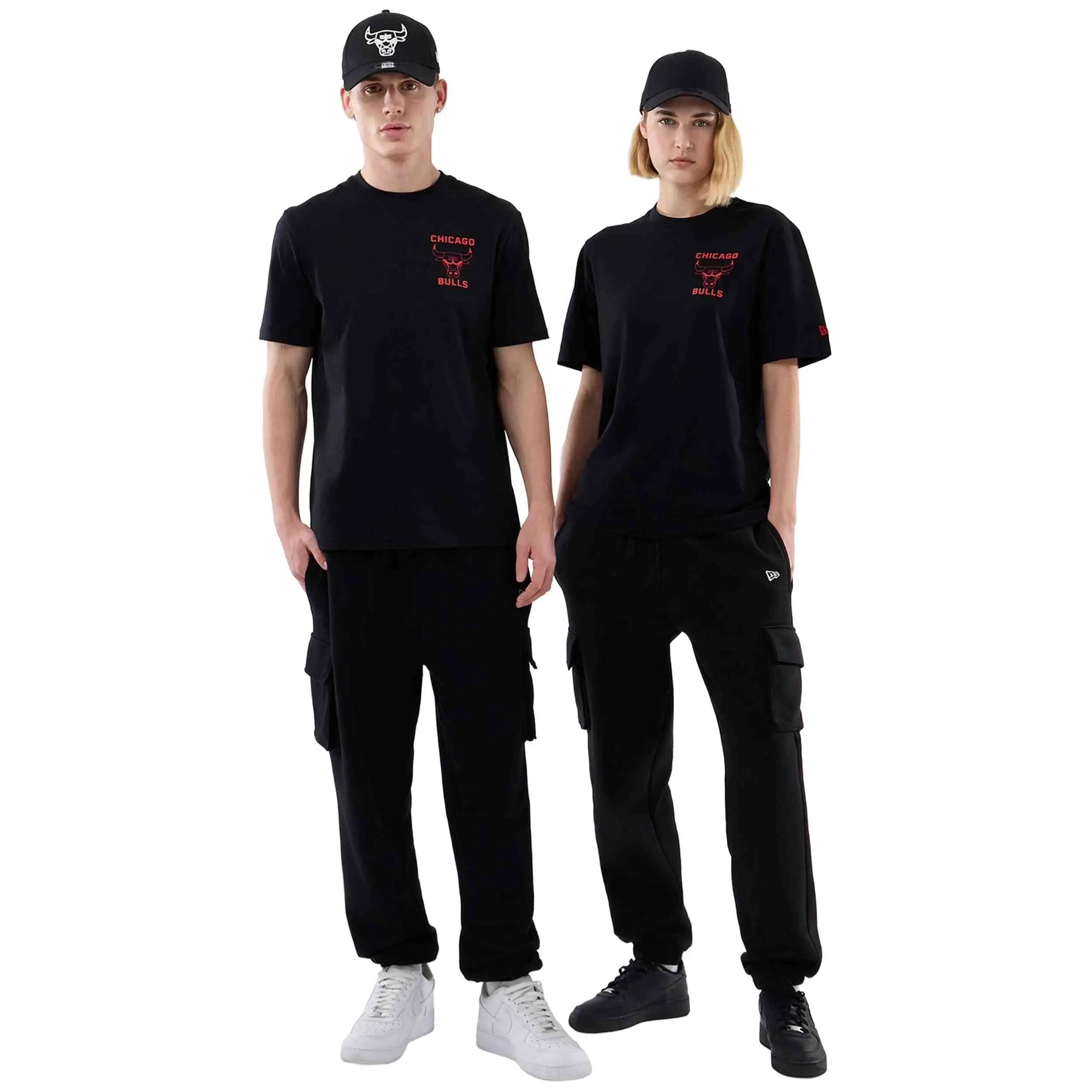 Camiseta de manga corta New Era modelo Chicago Bulls NBA Court Graph para unisex 3/5