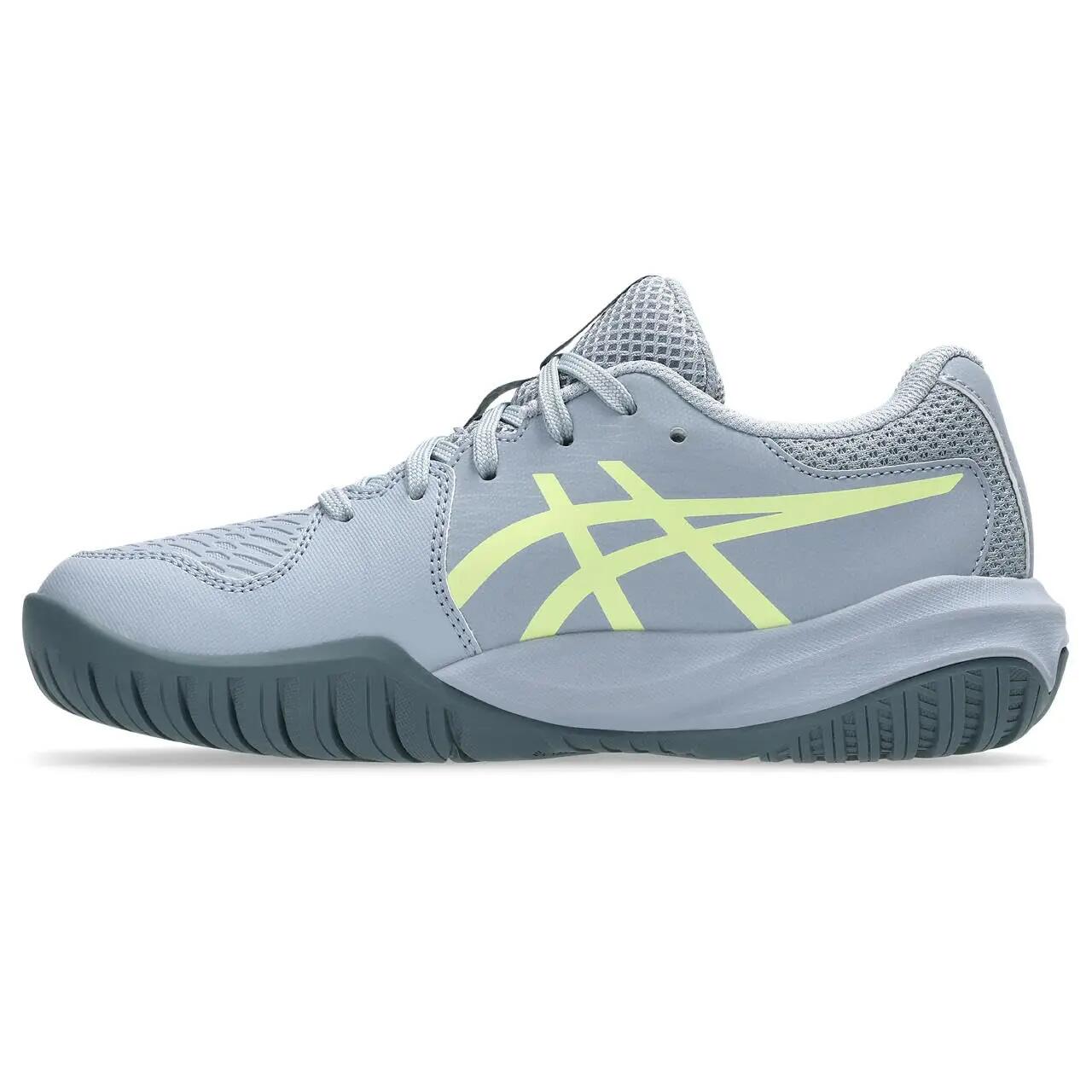 Zapatillas de tenis junior - ASICS Gel-Resolution X GS - Gris, azul y amarillo 4/4