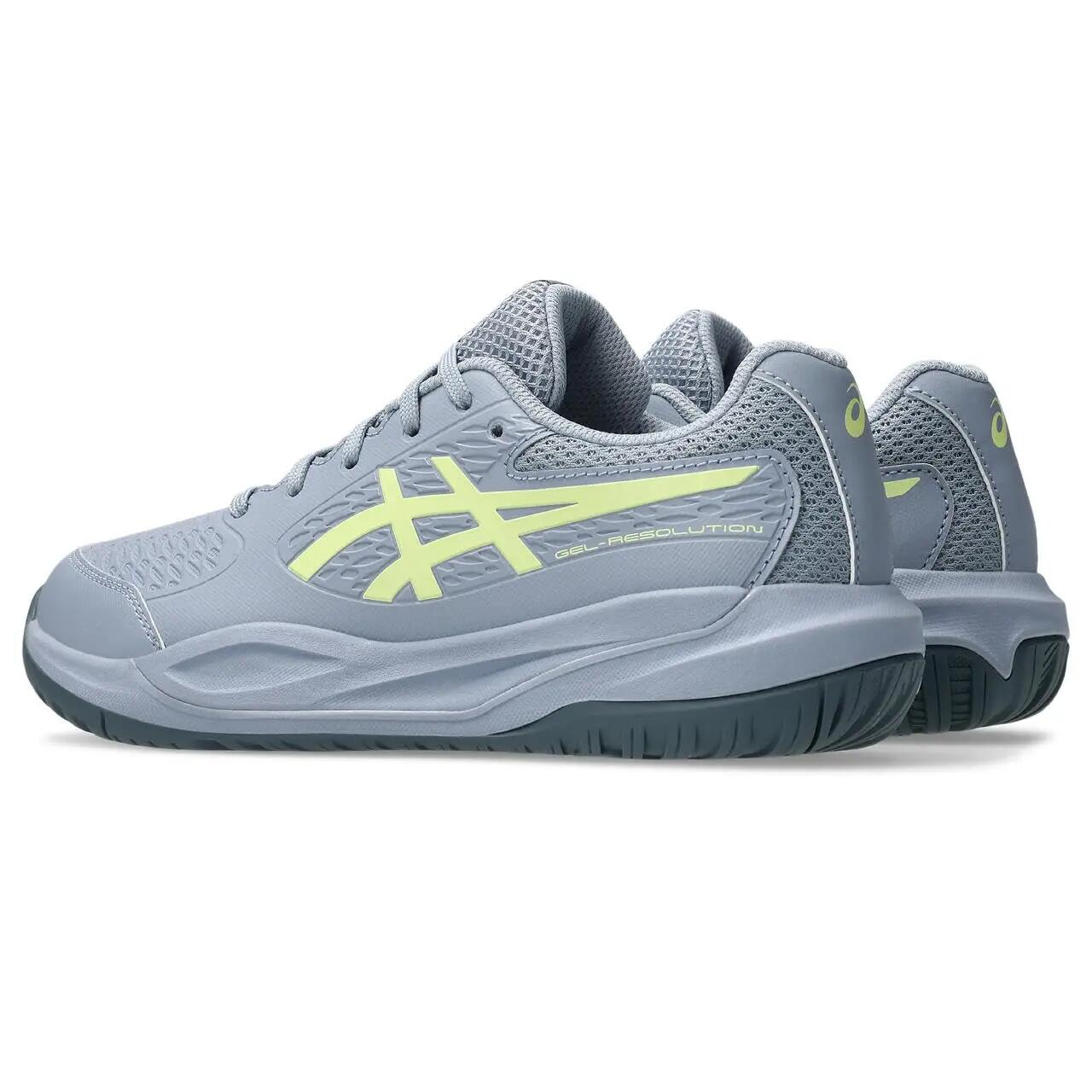 Zapatillas de tenis junior - ASICS Gel-Resolution X GS - Gris, azul y amarillo 2/4