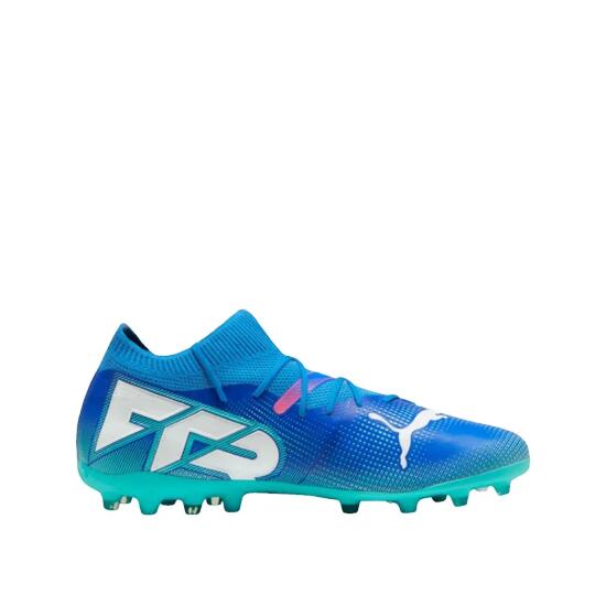 Botas de fútbol FUTURE 7 MATCH MG PUMA Gray Skies White Fizzy Apple Yellow