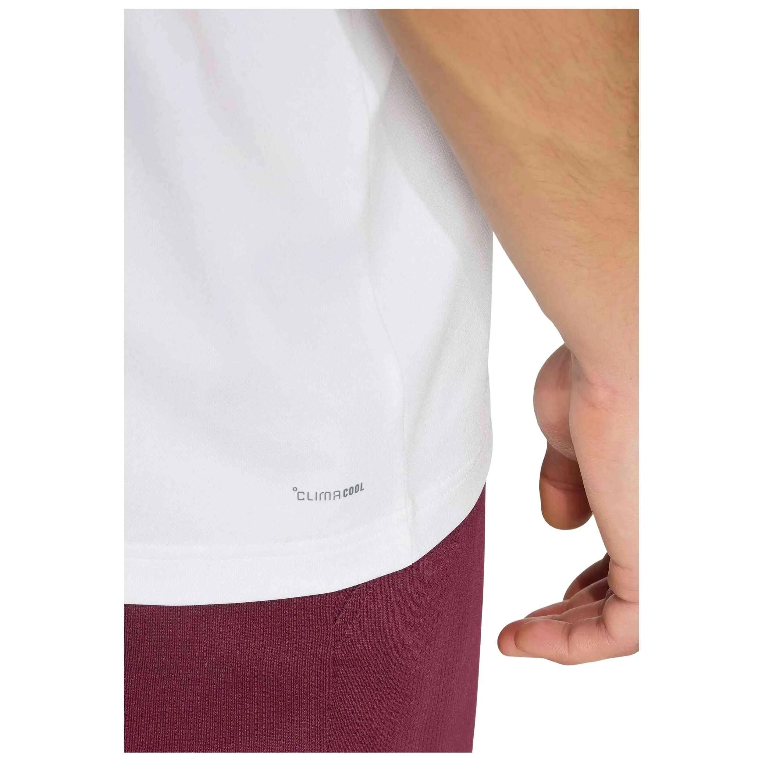 Polo à manches courtes Adidas modèle KY8880-WHITE pour homme 5/5