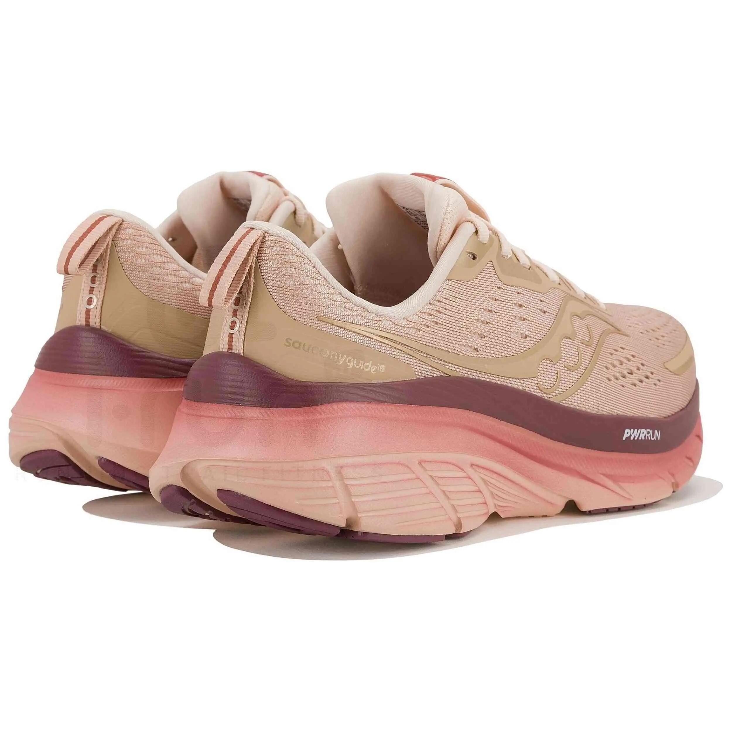 Chaussures de course Saucony modèle Guide 18 "Cameo Terra" pour femmes 3/4