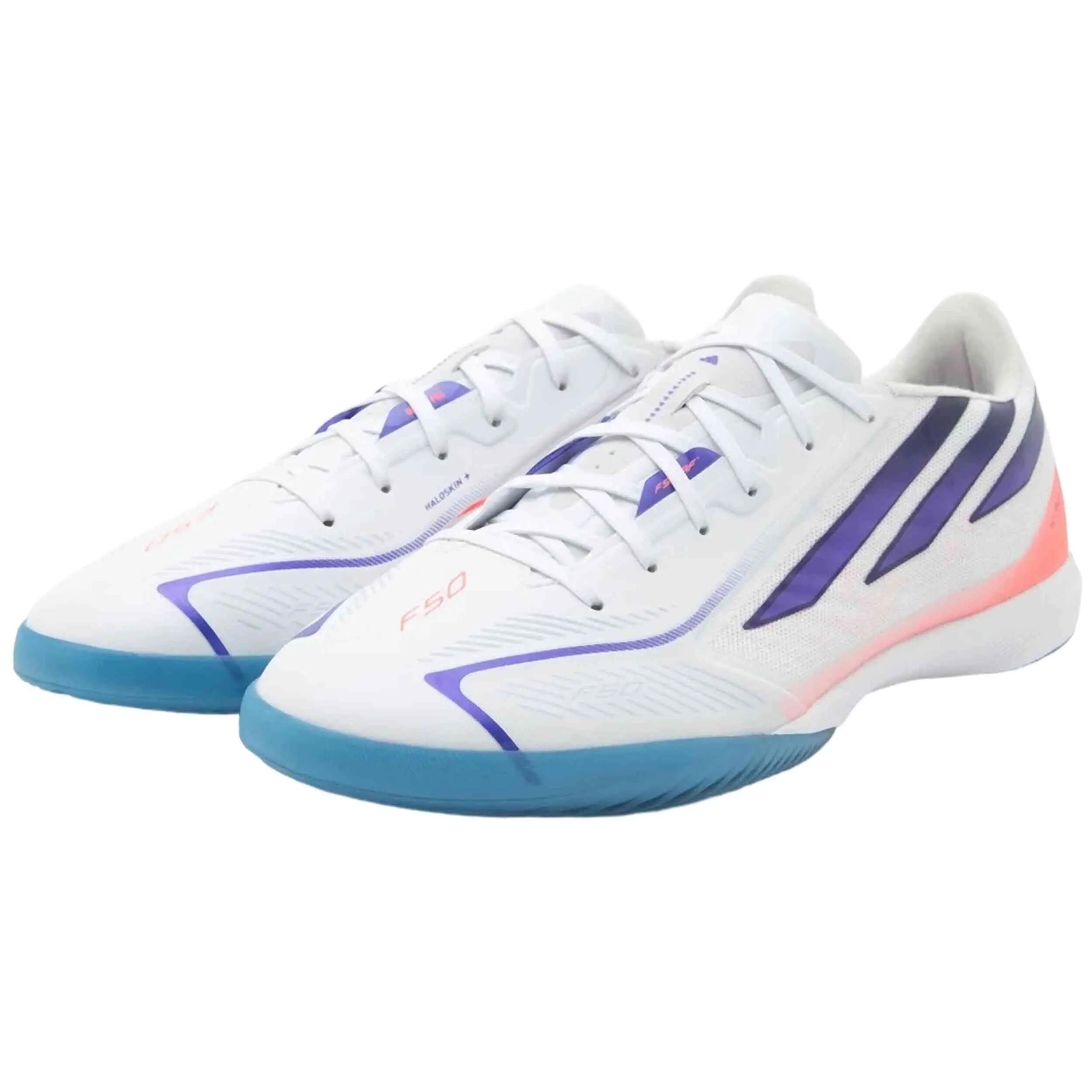 Chaussures de futsal Adidas modèle F50 Hyperfast Pro "FTWWHT/SOLPUR pour unisexe 2/5