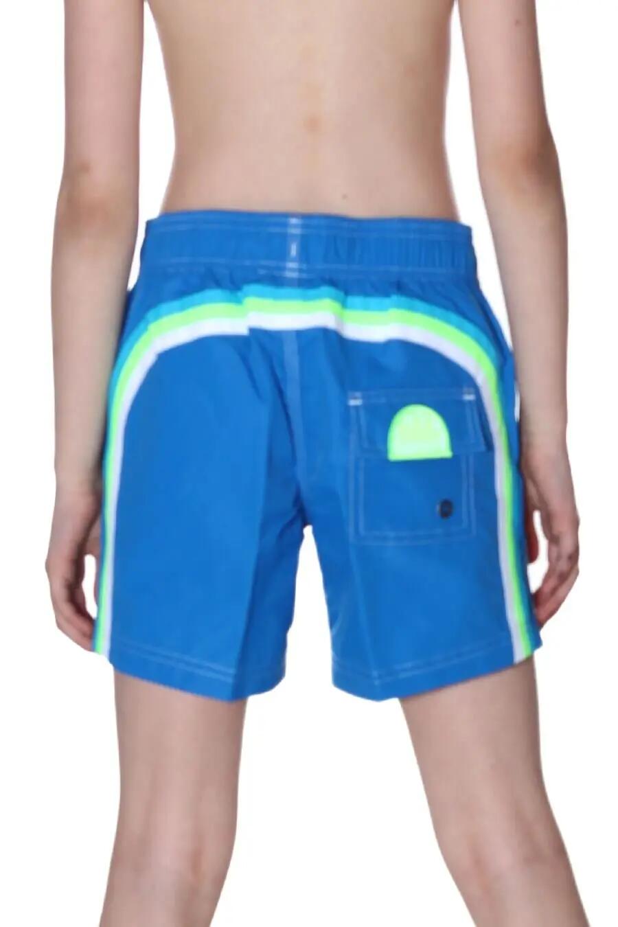 Bañador boardshort - Natación - Junior - Con cordón - Ocean 08 - Azul vaquero 3/3