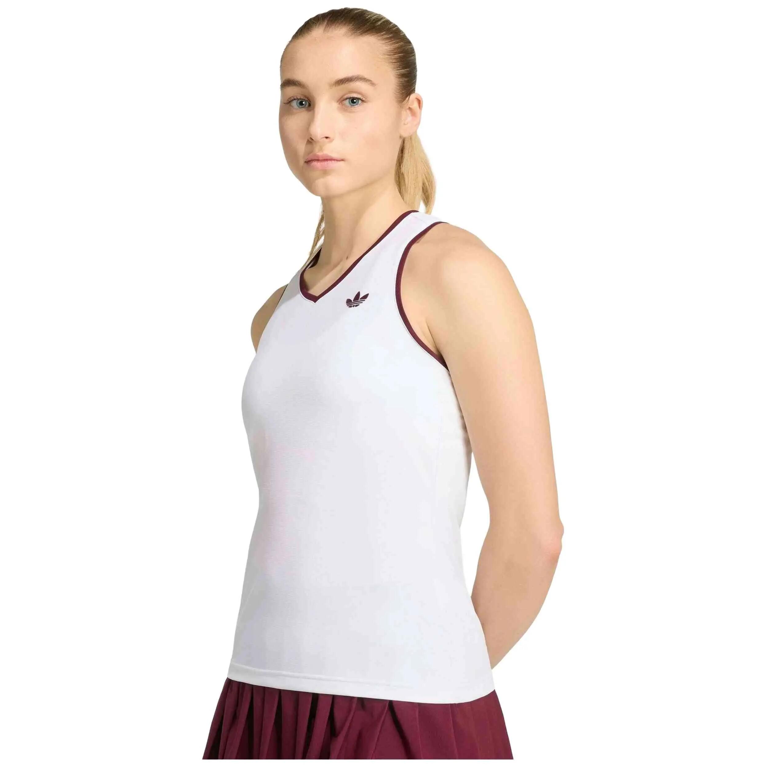 Débardeur sport femme - Coupe ajustée - Classics Tank - Blanc 4/5
