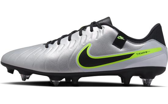Chaussures foot homme - SG - Legend 10 - Argent/Noir/Volt