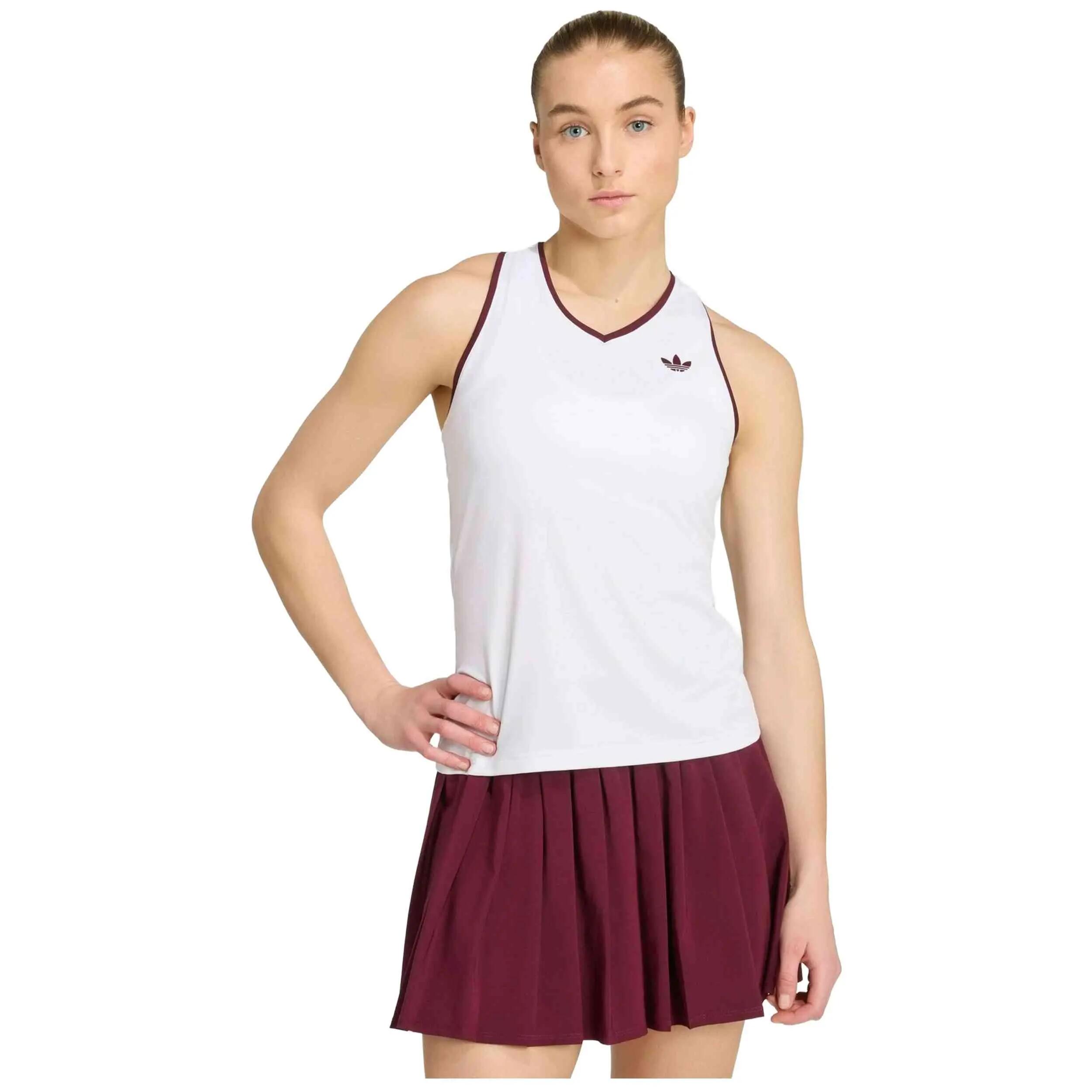 Débardeur sport femme - Coupe ajustée - Classics Tank - Blanc 2/5