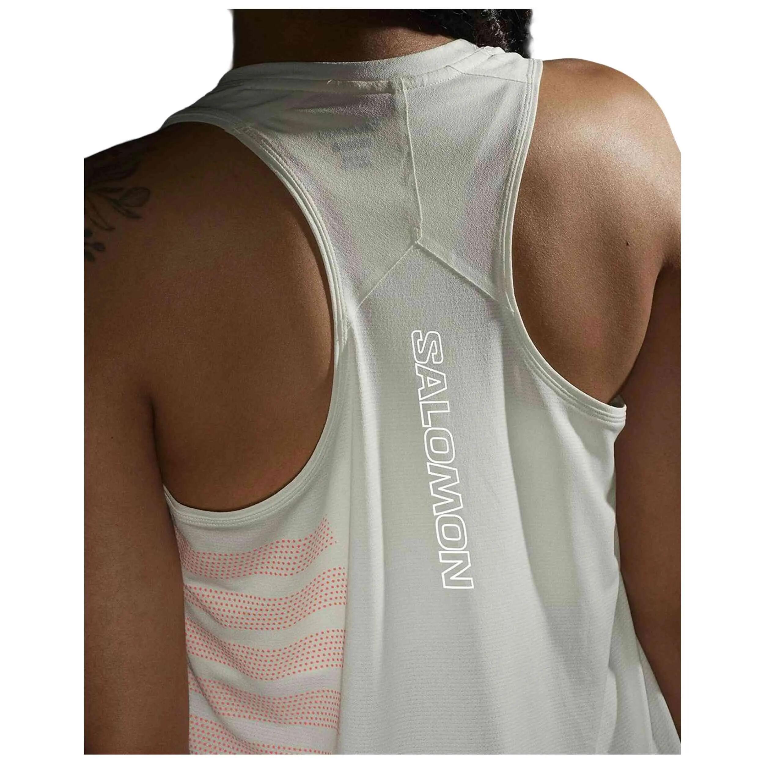 Trägershirt Salomon Modell Sense Aero Singlet GFX für frauen 4/4